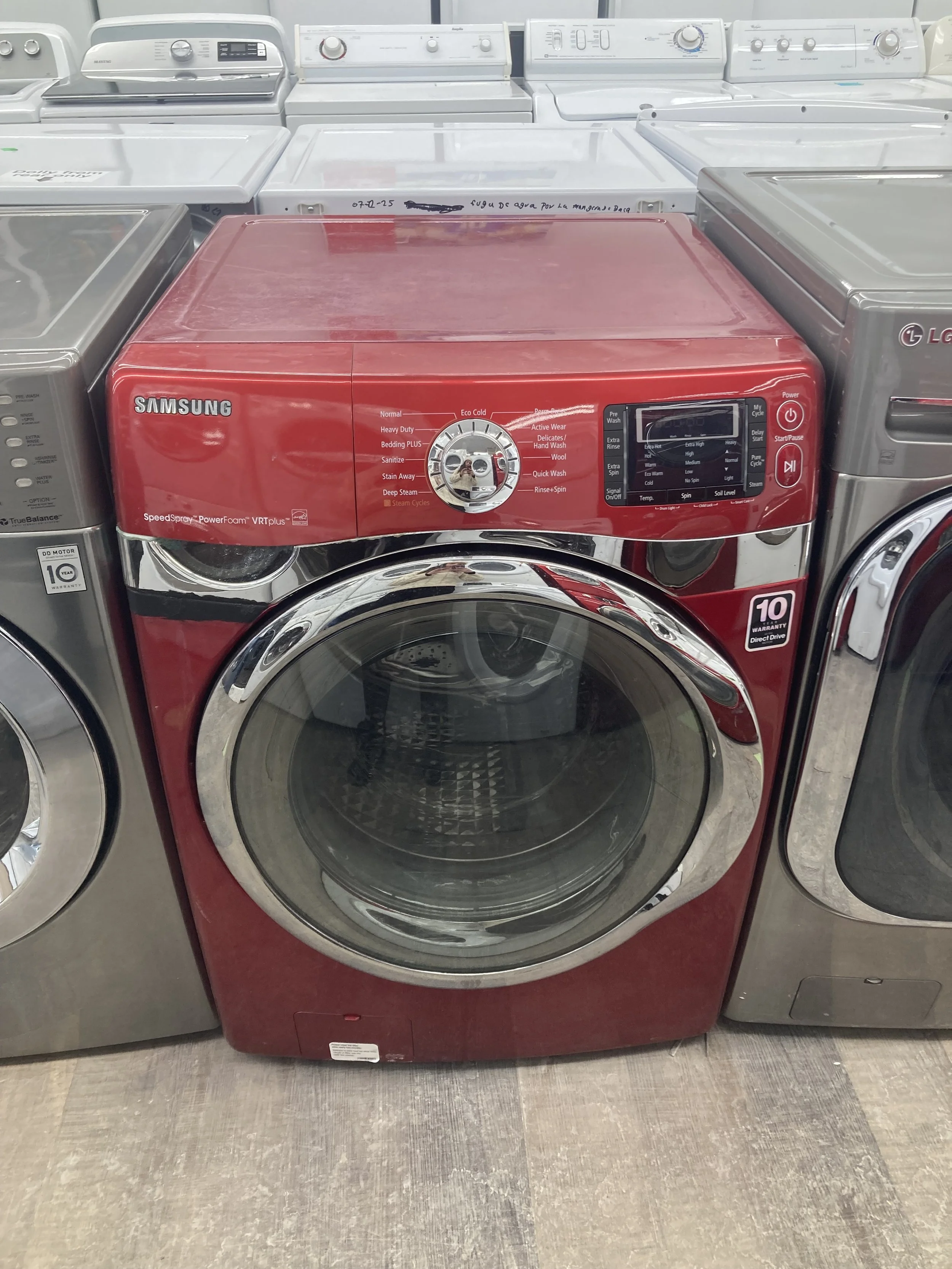 SAMSUNG LAVEUSE FRONTALE ROUGE