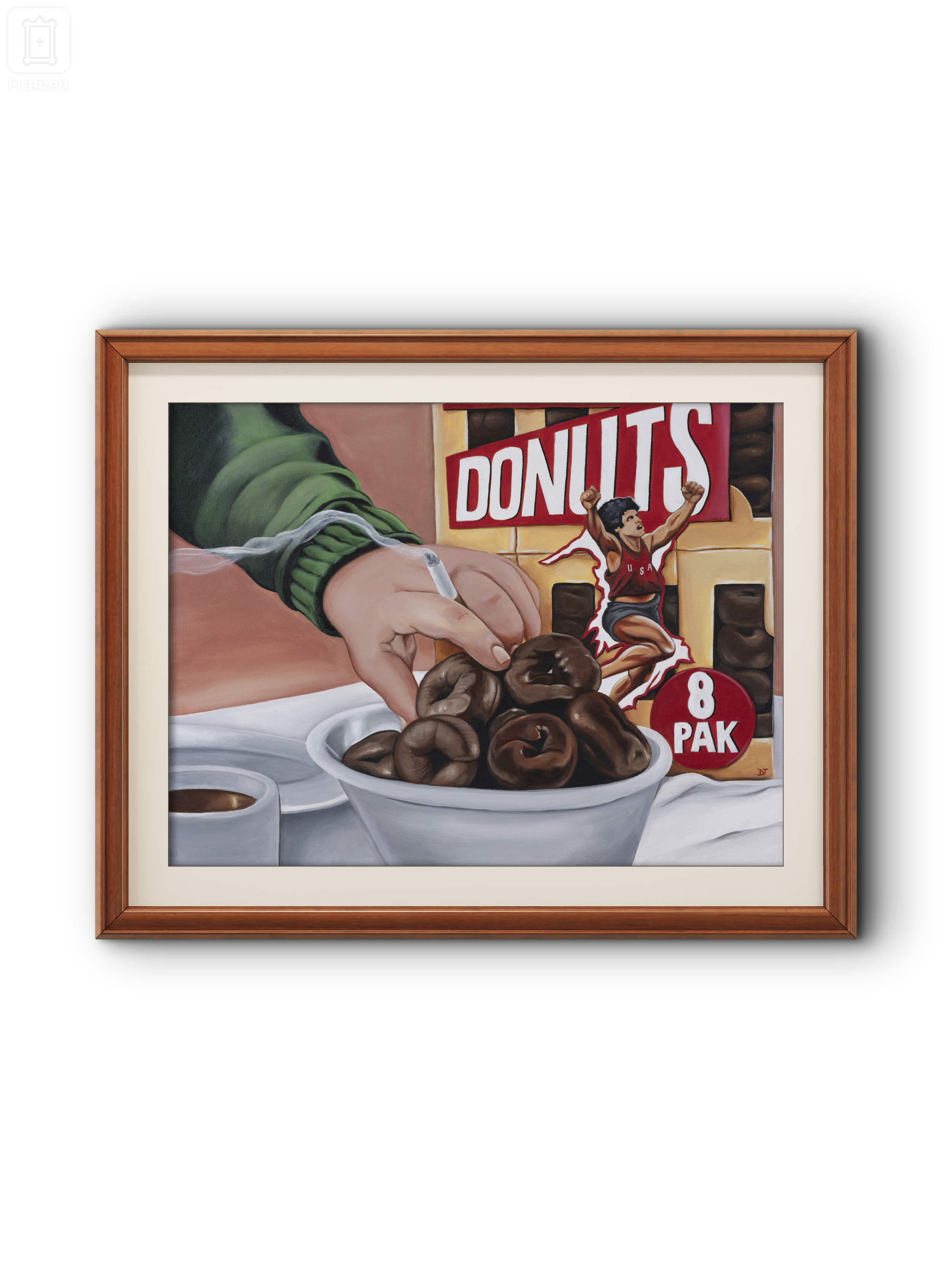 "DONUTS OF CHAMPIONS" Matted Print