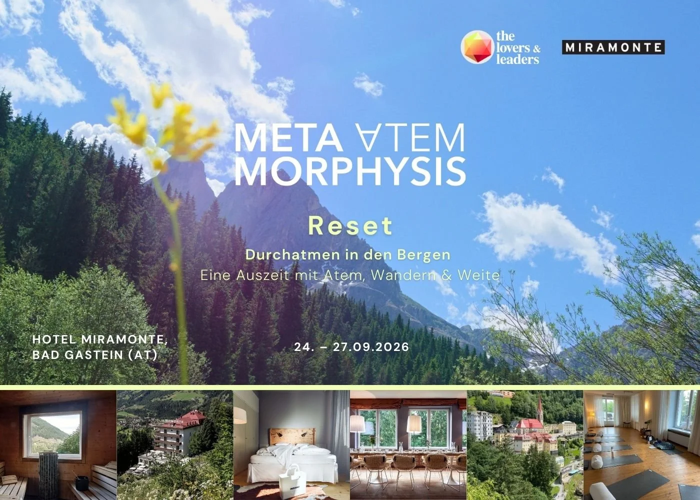 METAMORPHYSIS Reset: Durchatmen in den Bergen – eine Auszeit mit Atem, Wandern &amp; Weite