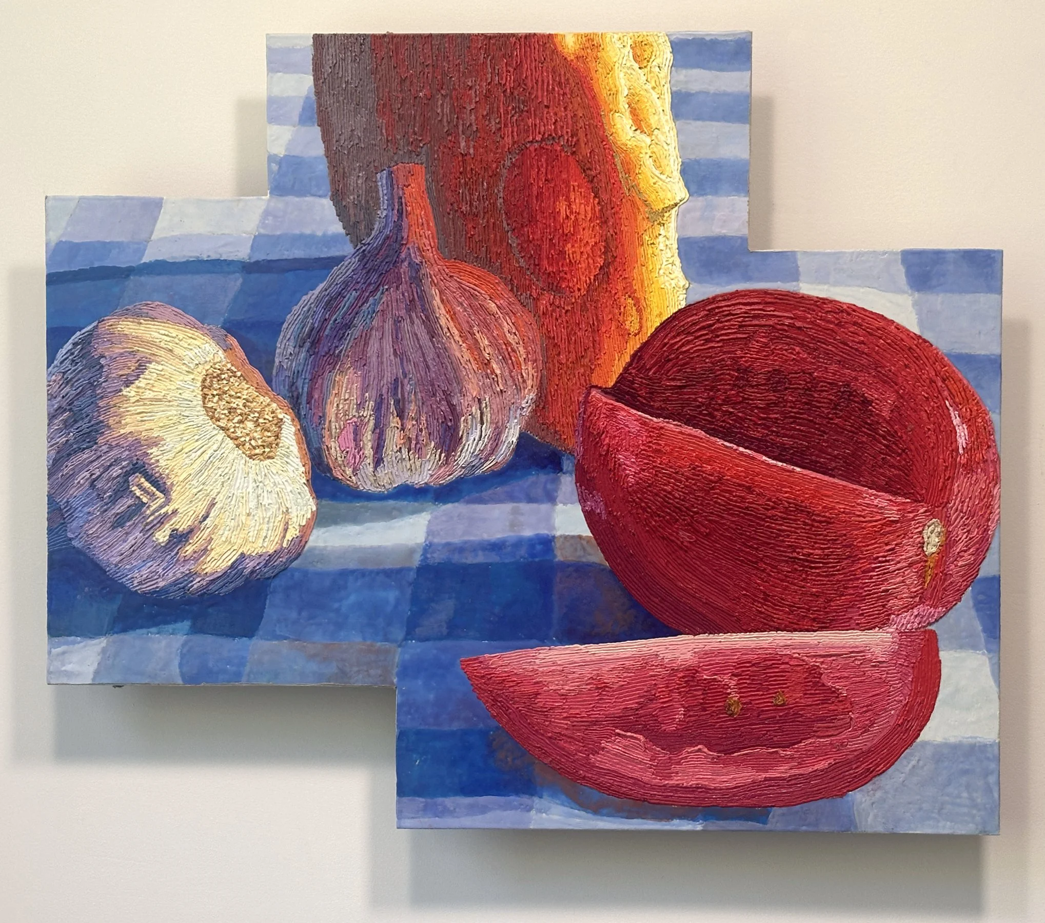 Still Life in 3 Movements
oil, encaustic
20x24x1