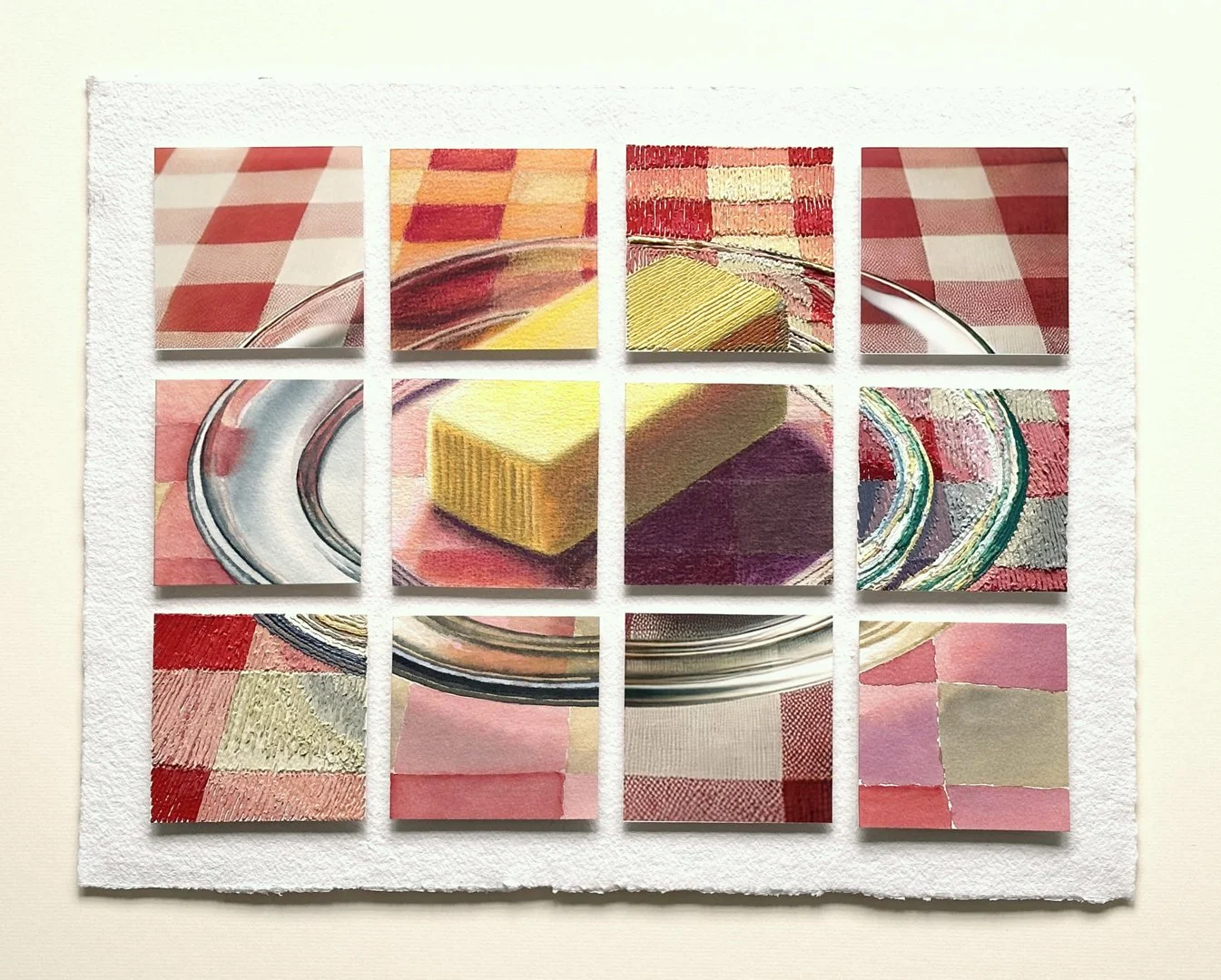 AI prompt: A Stick of Butter on a Clear dish on a Red and White Checkered Cloth
oil, watercolor, pastel, digital print
24x24