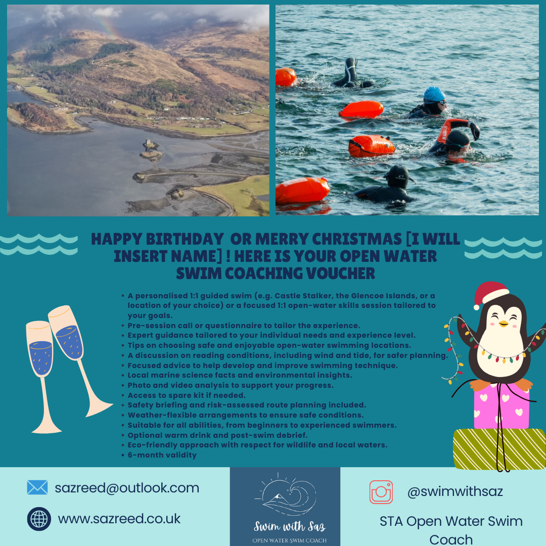 Personalised Open Water Swim Coaching E-Voucher