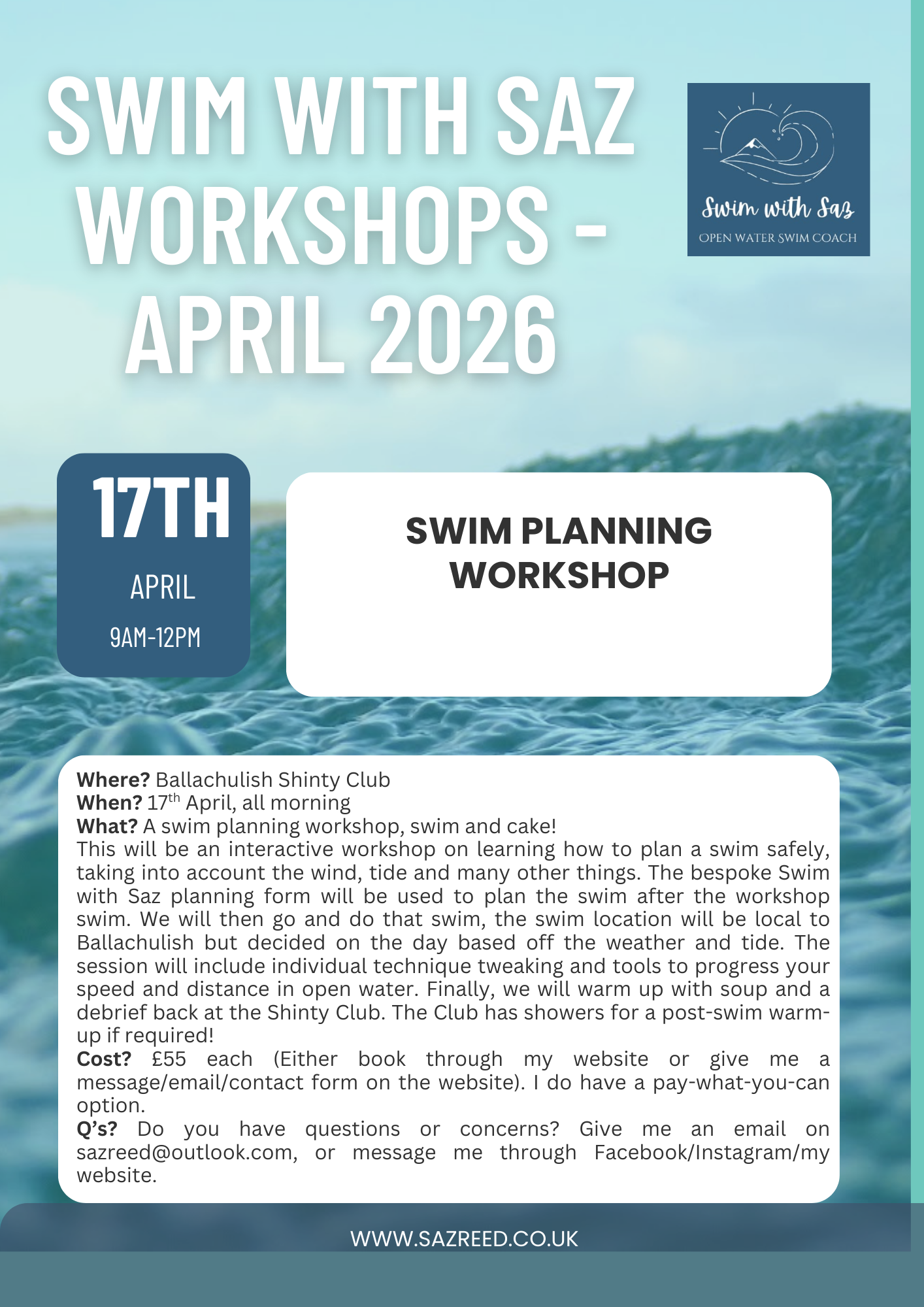 17th April - Swim Planning Workshop