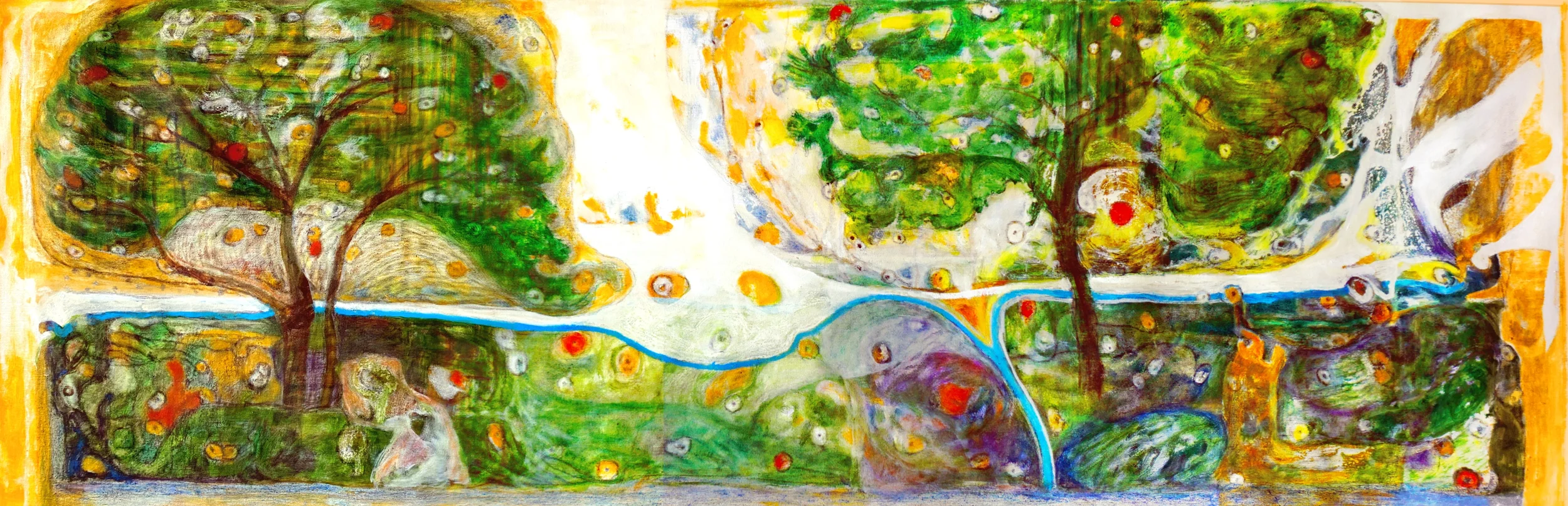Acacia Forest (3), Oil on Canvas - 150 x 50cm