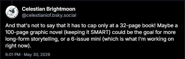 Snip of BlueSky post from May 30, 2026