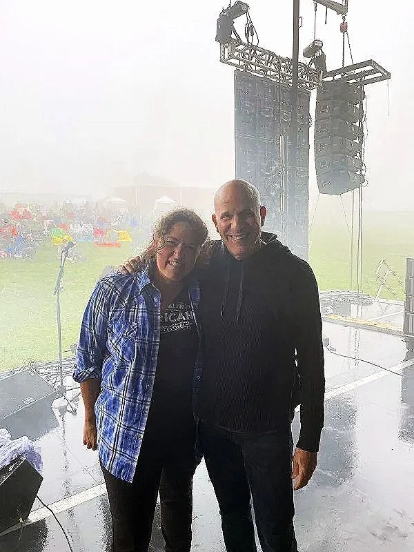 I ran into Trina Hamlin on a foggy stage somewhere in the south!