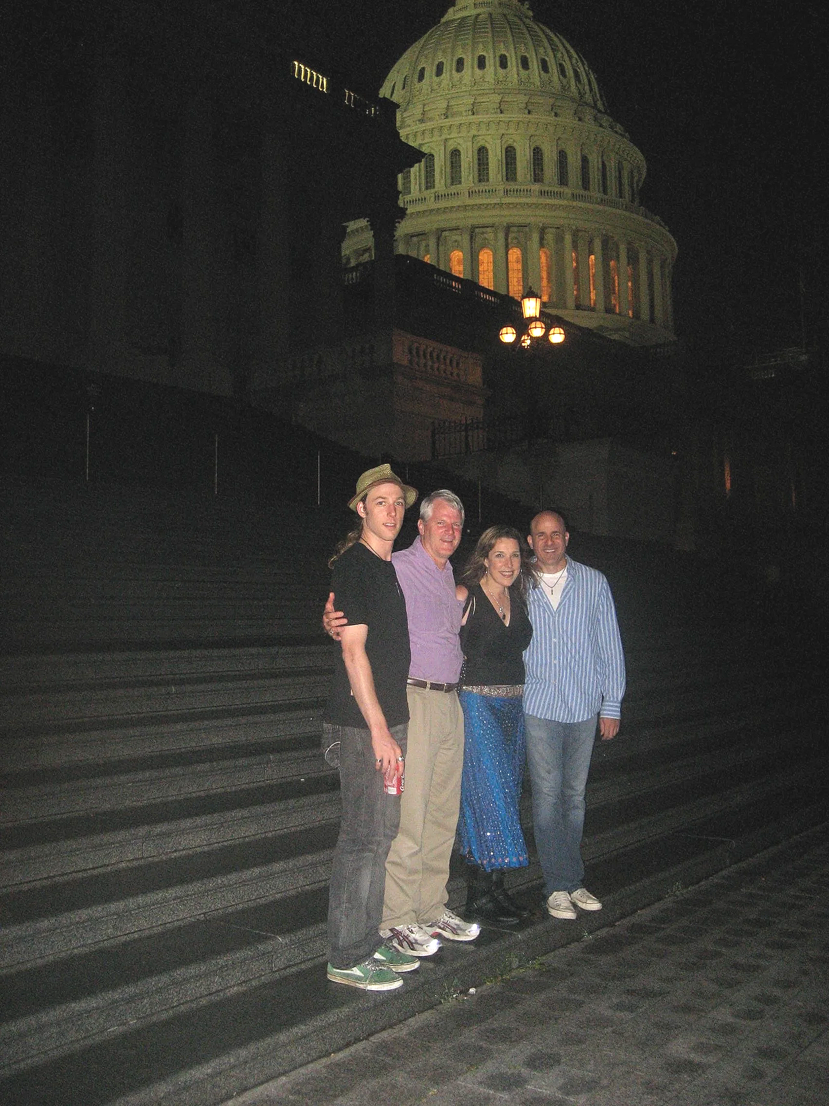 w/ Beth Nielsen Chapman and Ernest Chapman on a midnight tour of the Capitol w/ Congressman Brian Baird. Washington DC