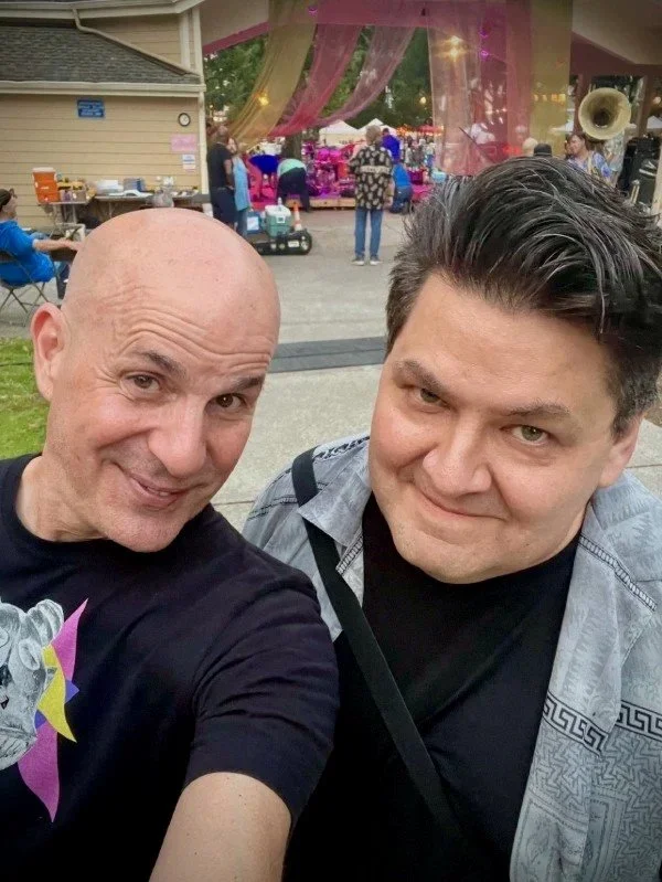 w/ Spyro Gyra Keyboard wizard Chris Fischer, at the Wine and Jazz Festival, Vancouver WA 