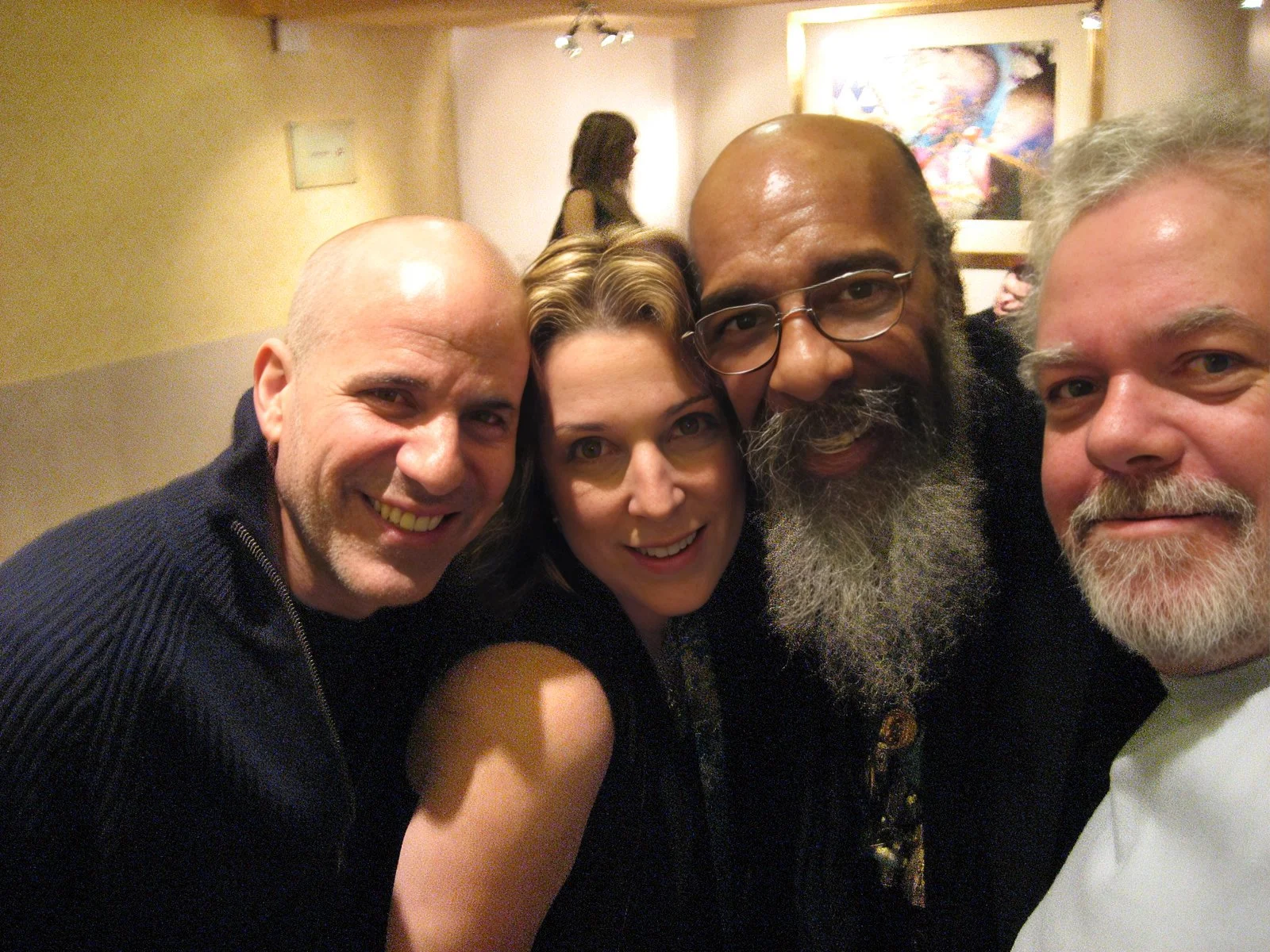 A lobby hang I'll never forget w/ Richie Havens, Beth and Maart. At Celtic Connections, Glasgow, SCT
