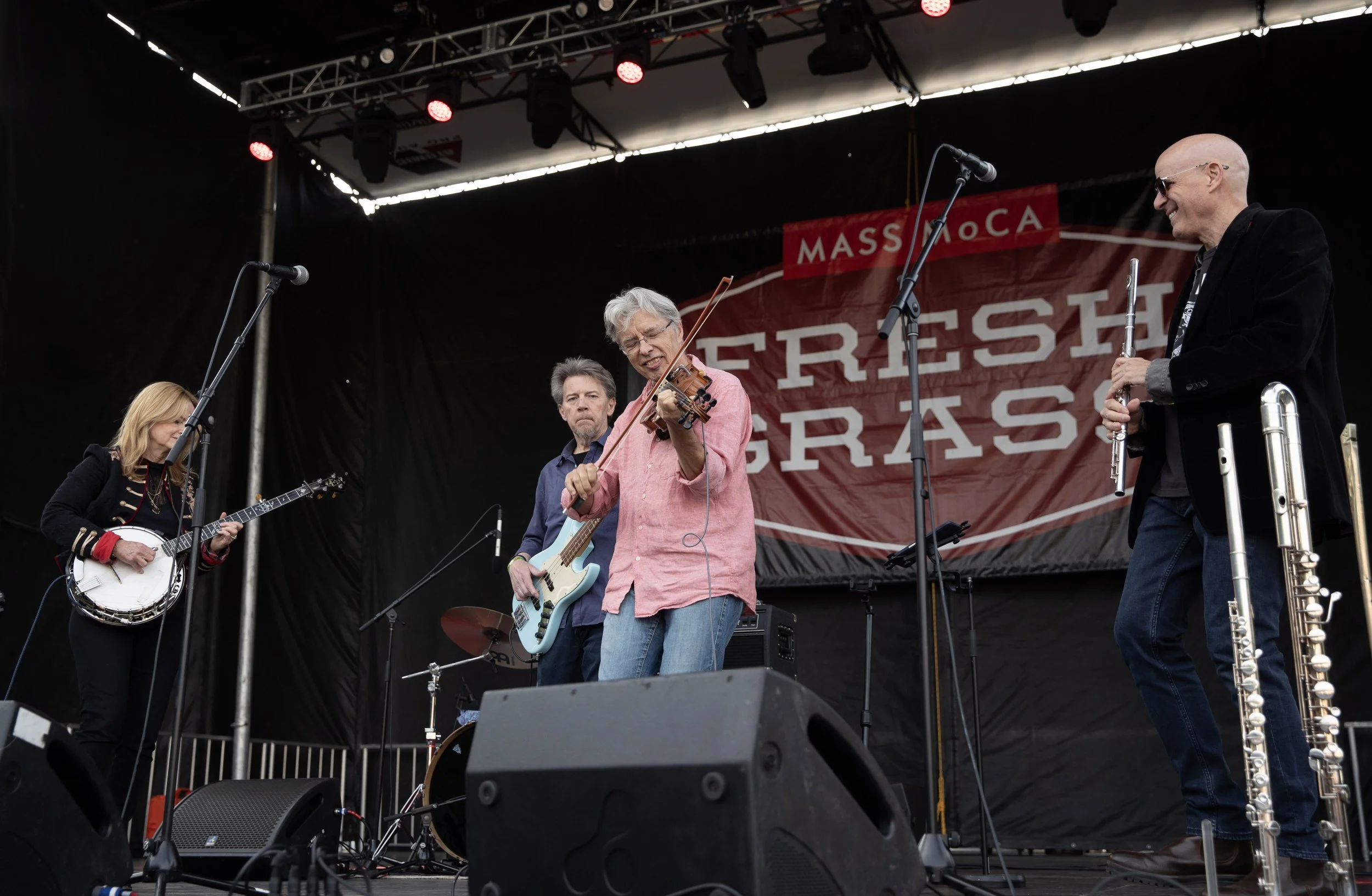w/ frequent guest Darol Anger at FreshGrass Festival, North Adams, MA