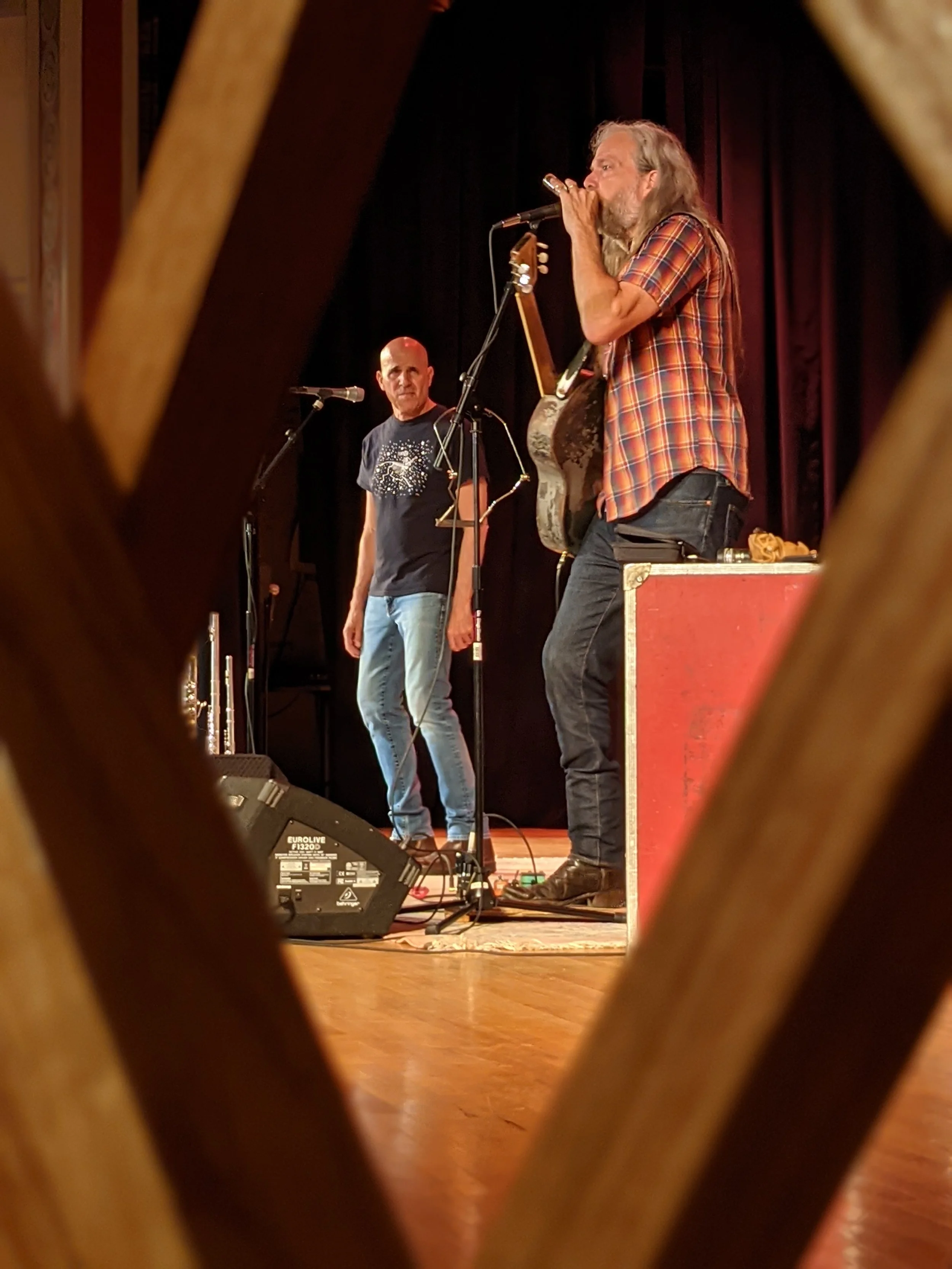 Playing the Crystal Theatre, Crystal Falls, MI