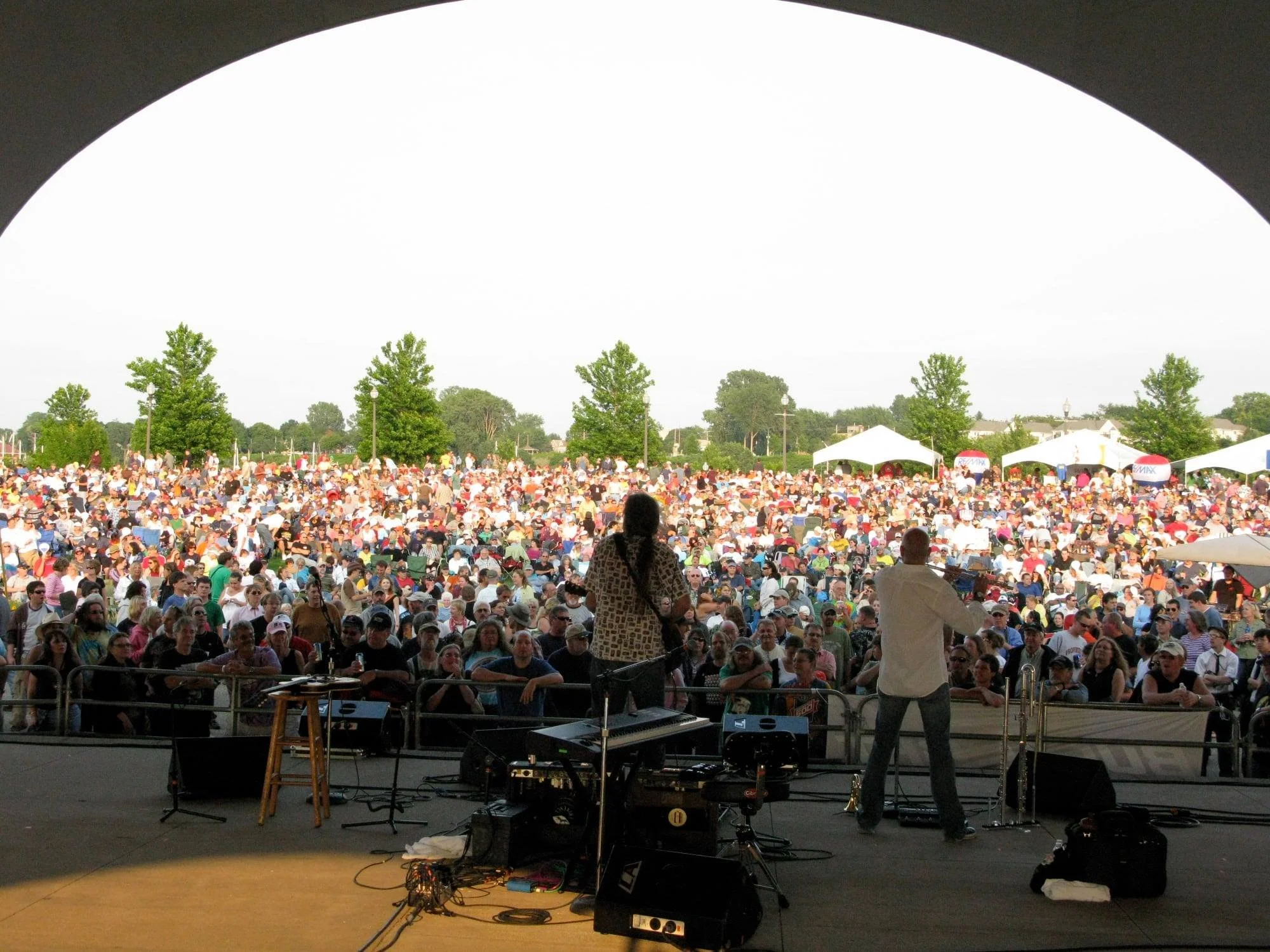 Opening for Arlo Guthrie at the Pepsi Amphitheater, Erie, PA
