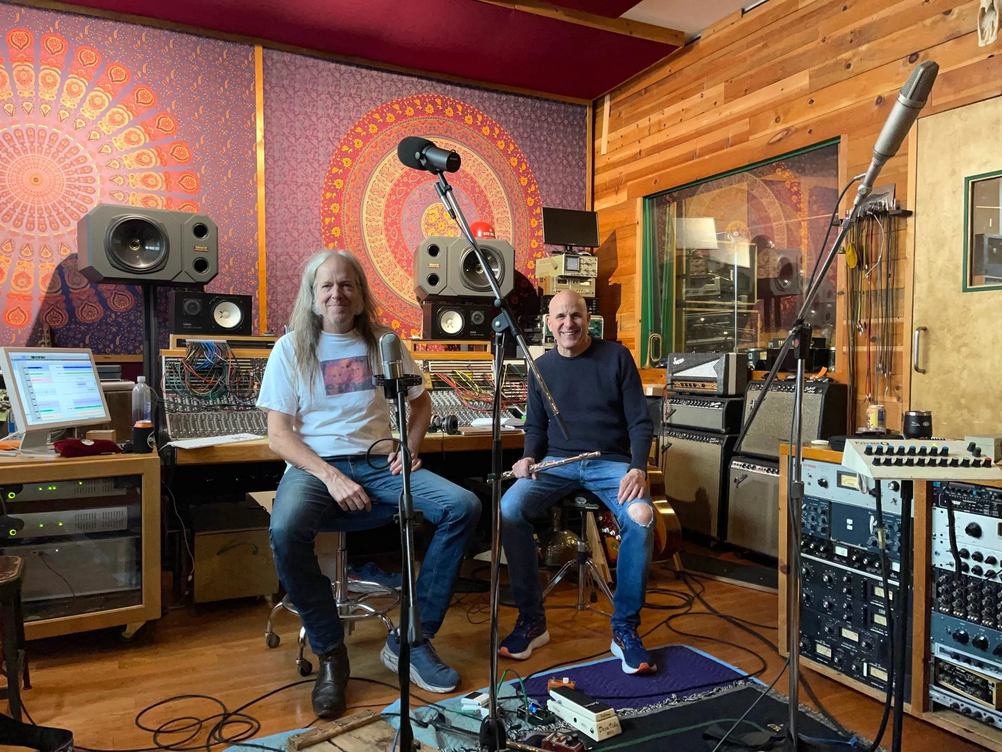 Recording our 6th album at Hugh's Excello Studio in Greenpoint, Brooklyn, NY