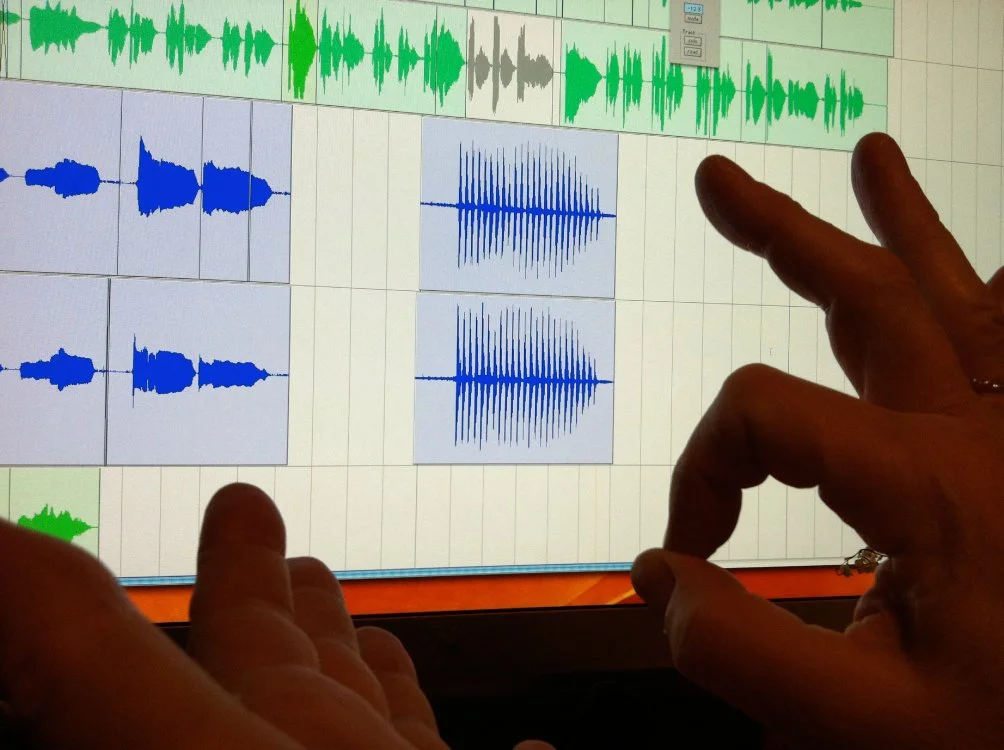 music on software screen