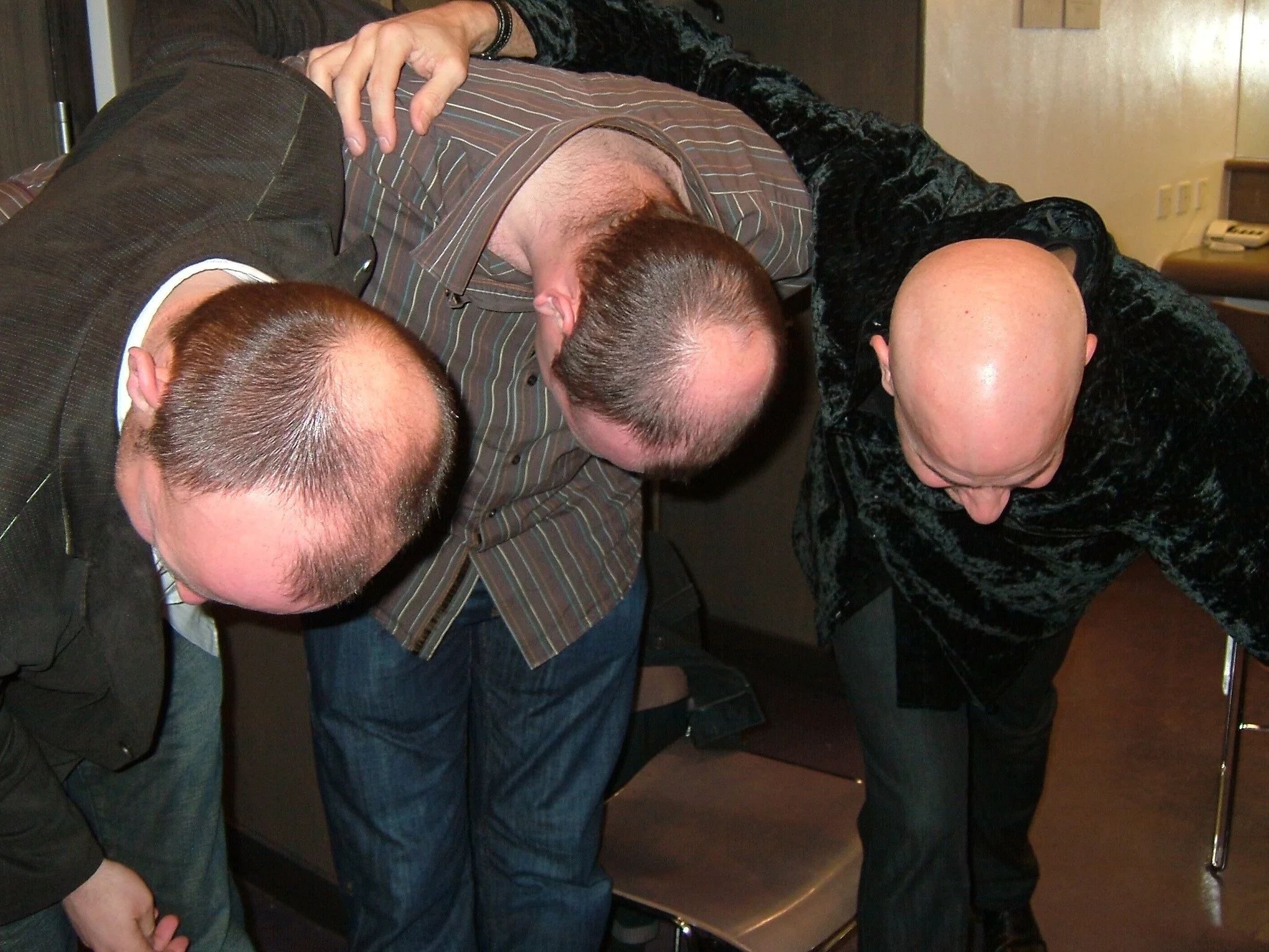 Take a bow! w/ Duncan Chisolm and Mike McGoldrick's heads