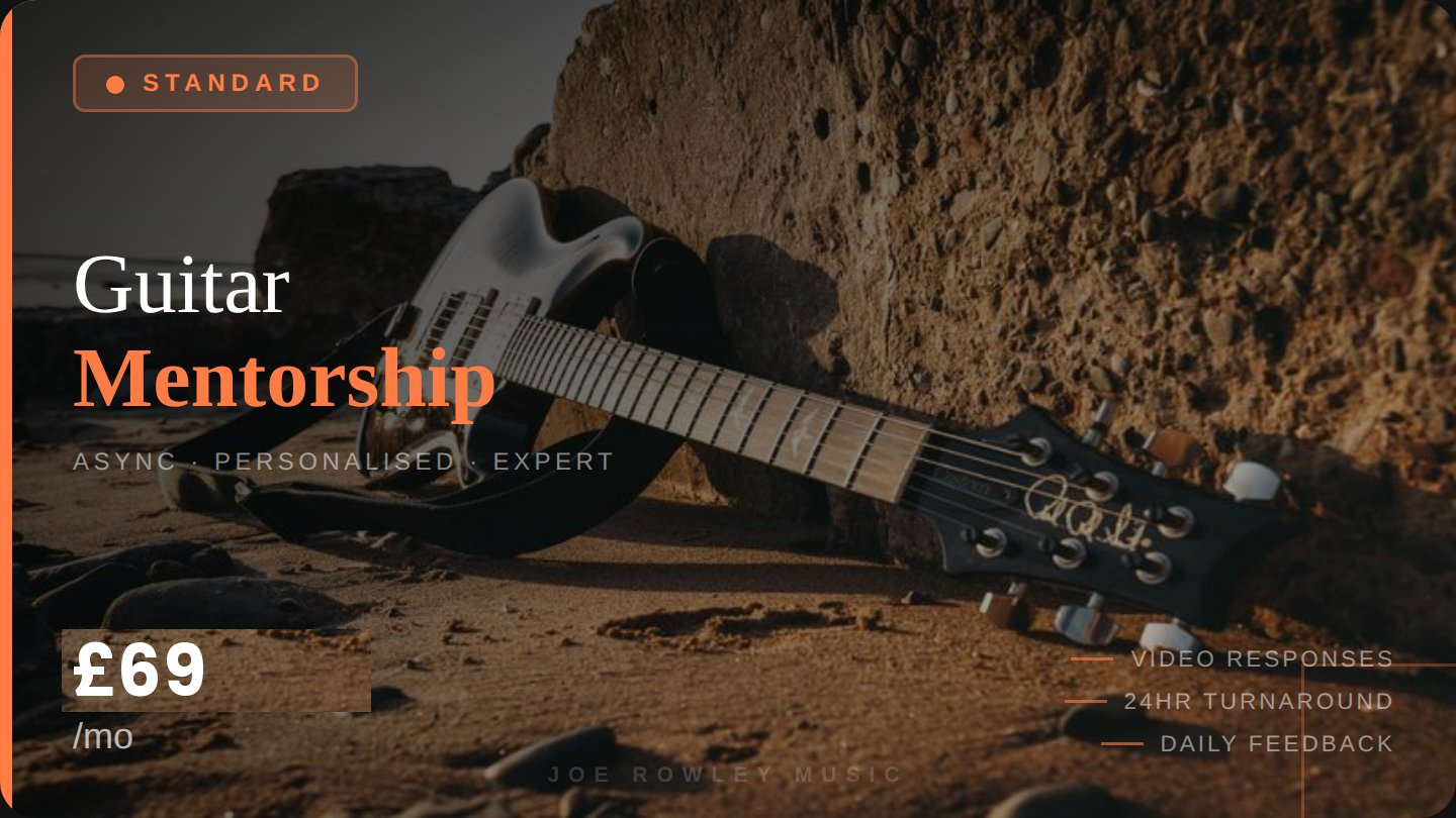 Online Guitar Mentorship (Founding Member Rate)