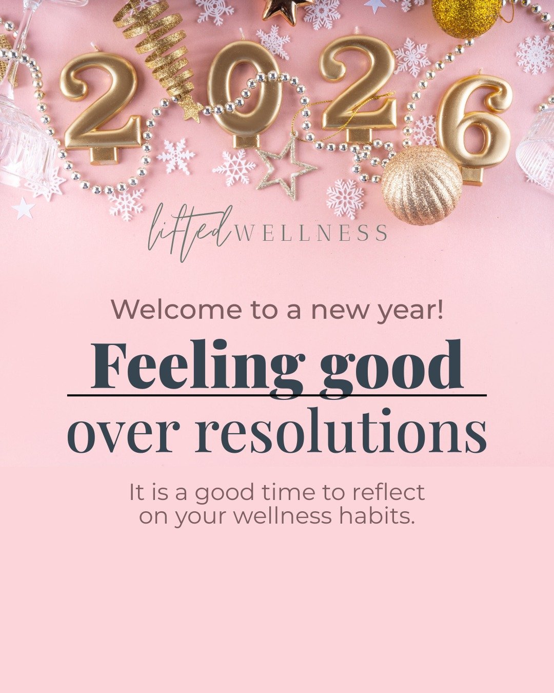 Wellness isn&rsquo;t one big resolution. It&rsquo;s the small daily habits that add up.
Here&rsquo;s to being consistent, not perfect. ✨