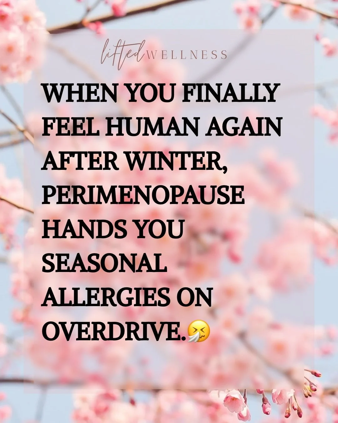 If your seasonal allergies have worsened in perimenopause, there&rsquo;s physiology behind it. 🤓 

Estrogen influences histamine activity, which can heighten allergic symptoms. 🤧 

D-Hist can be a helpful part of a personalized plan. I am not big o