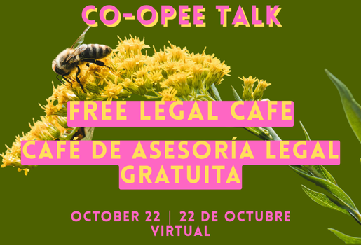 Co-opee Talk Free Co-op Legal Cafe // Café Legal Gratuito de Cooperativas