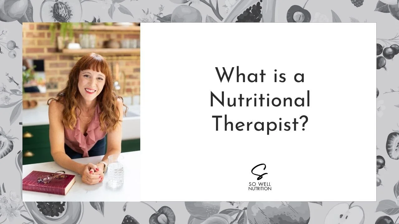 What is a Nutritional Therapist?