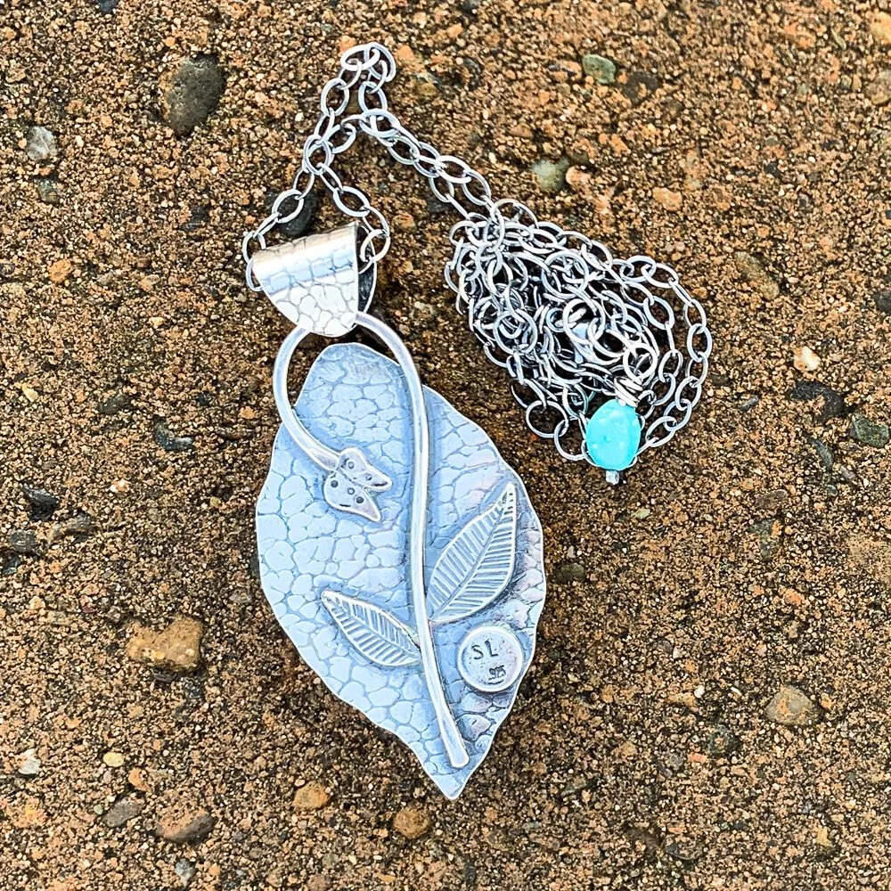 Sterling silver pendant back