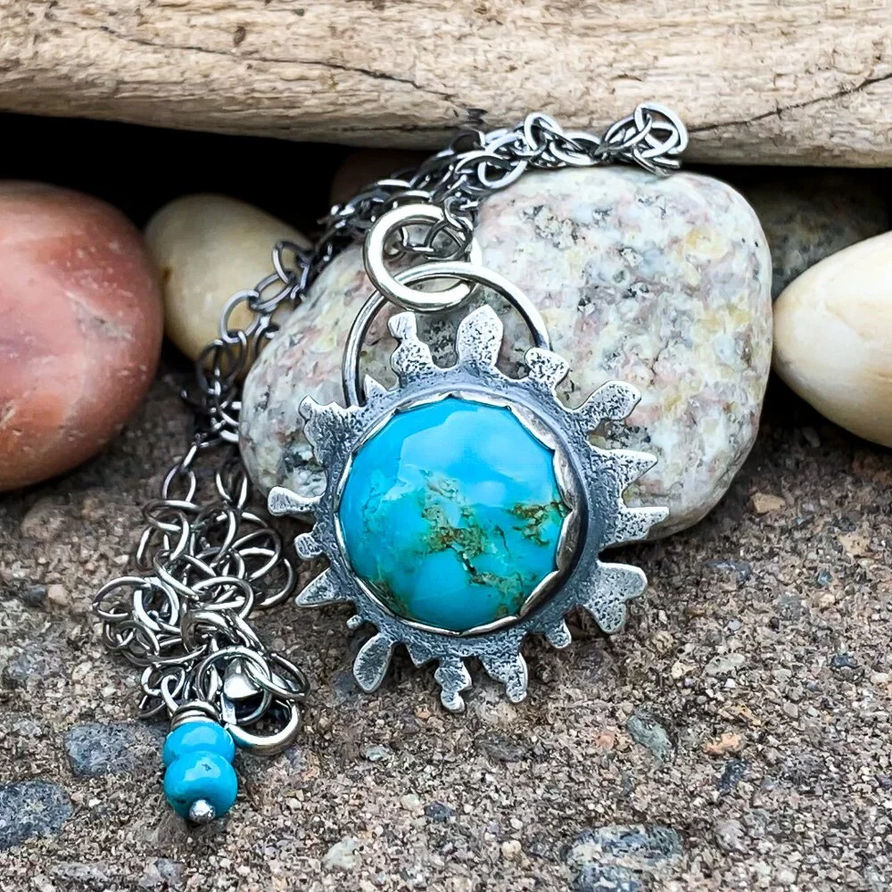 Kingman turquoise, sterling silver