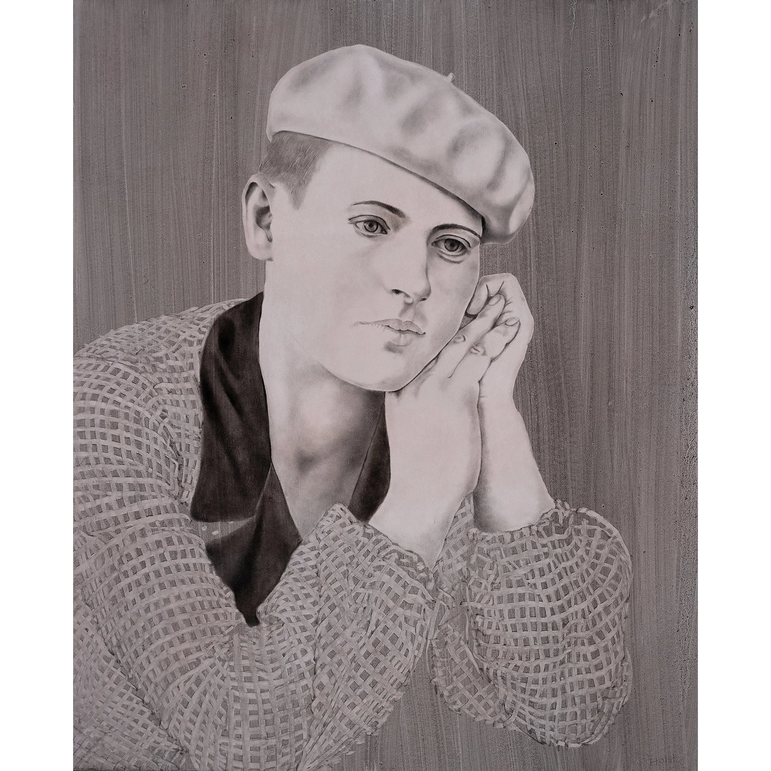 SOLD / The Artist / Wed Dec 24th / 18 x 14.5”  