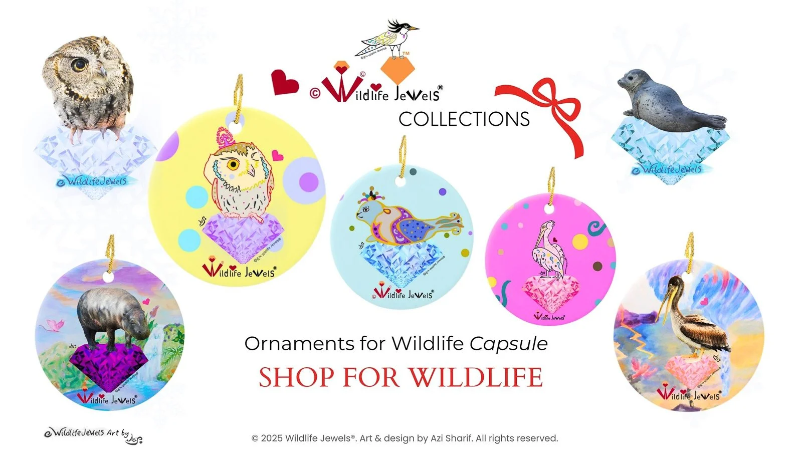 Wildlife Jewels Capsule Ornaments for Wildlife