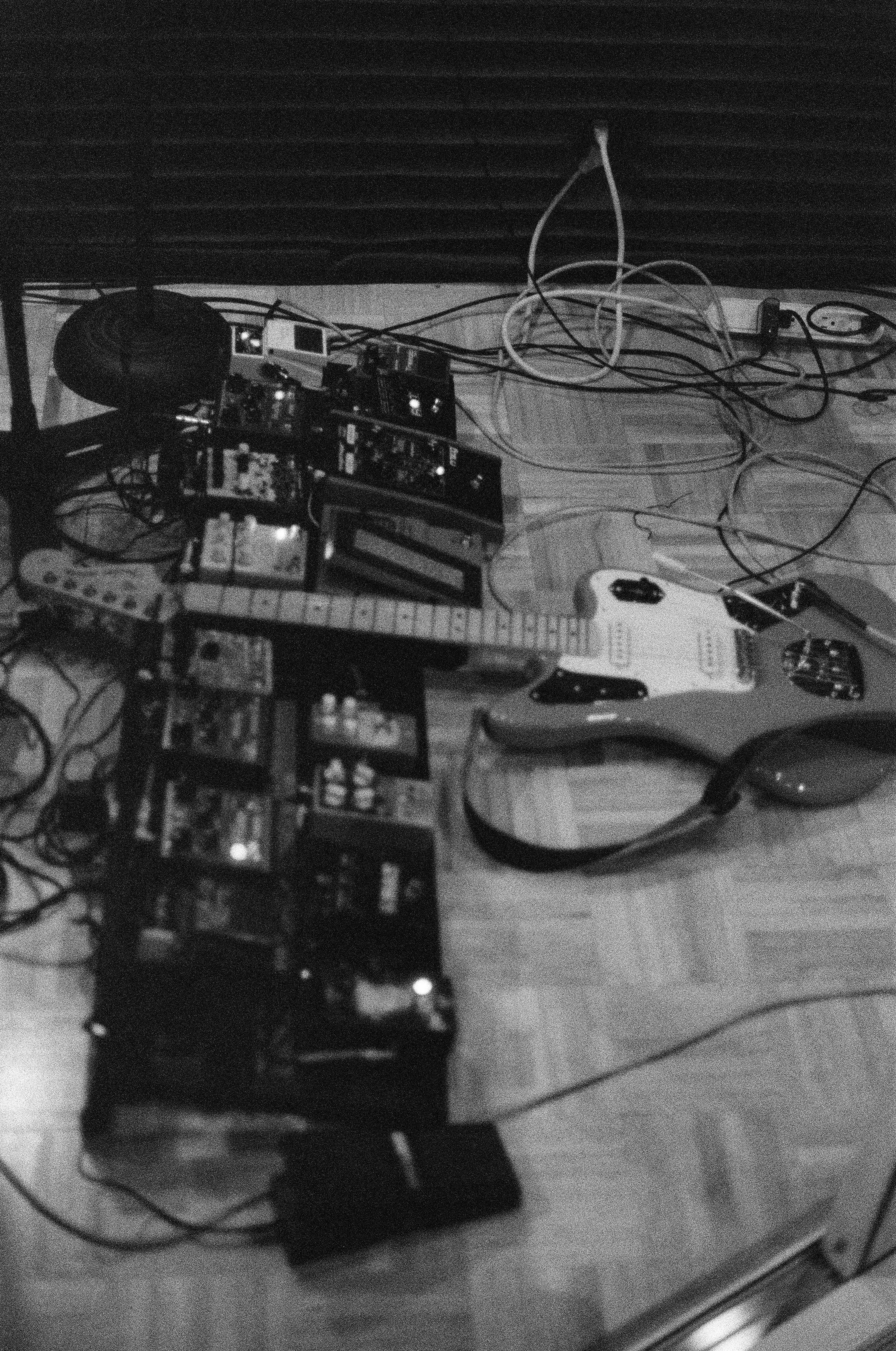 Lead guitar pedal board setup