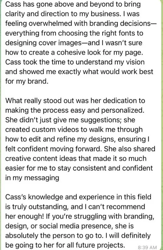 Client message