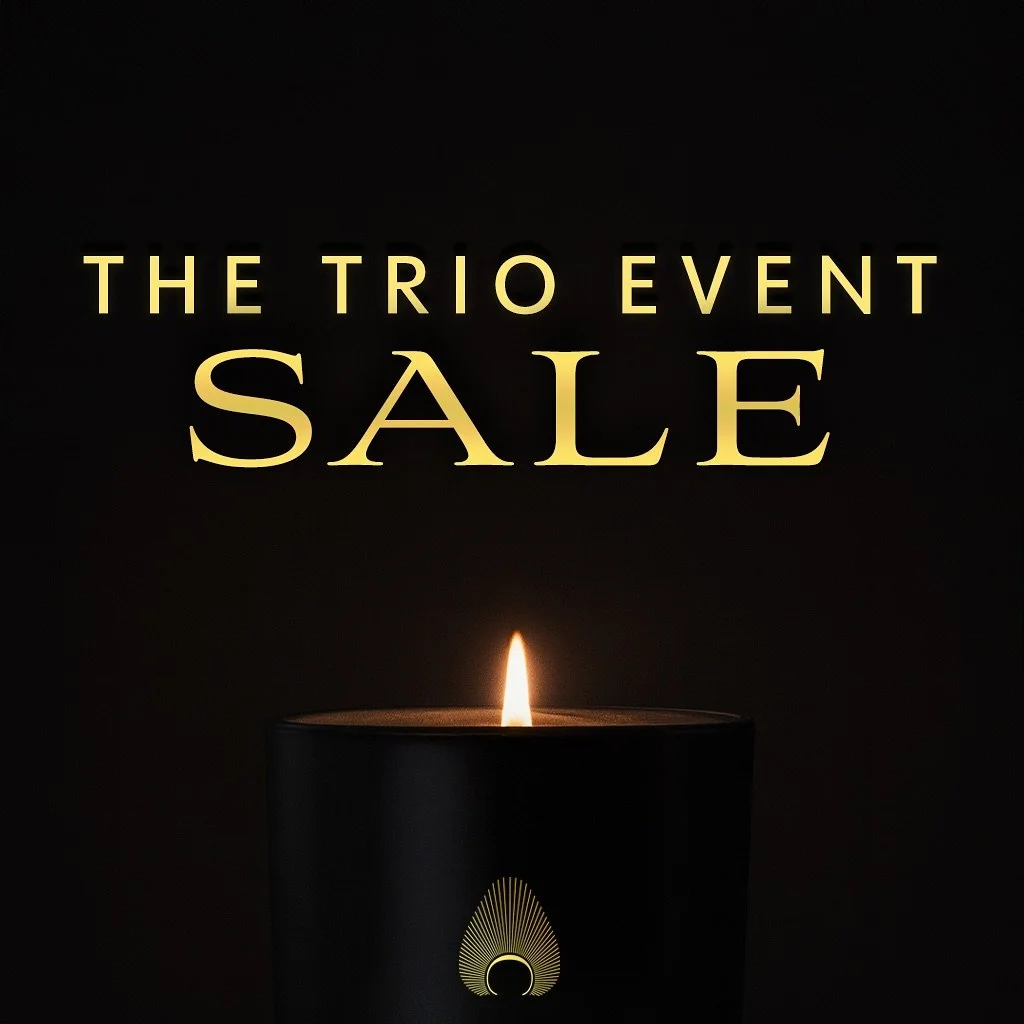 The Trio Event begins today. &nbsp;

Choose any three CONDUIT candles &mdash; one is our gift to you, with complimentary shipping included. &nbsp;

More light. More fragrance. More ambience. &nbsp;

Ends Labor Day.

.
.
.
.
.
.

#CONDUITcandles #Luxu