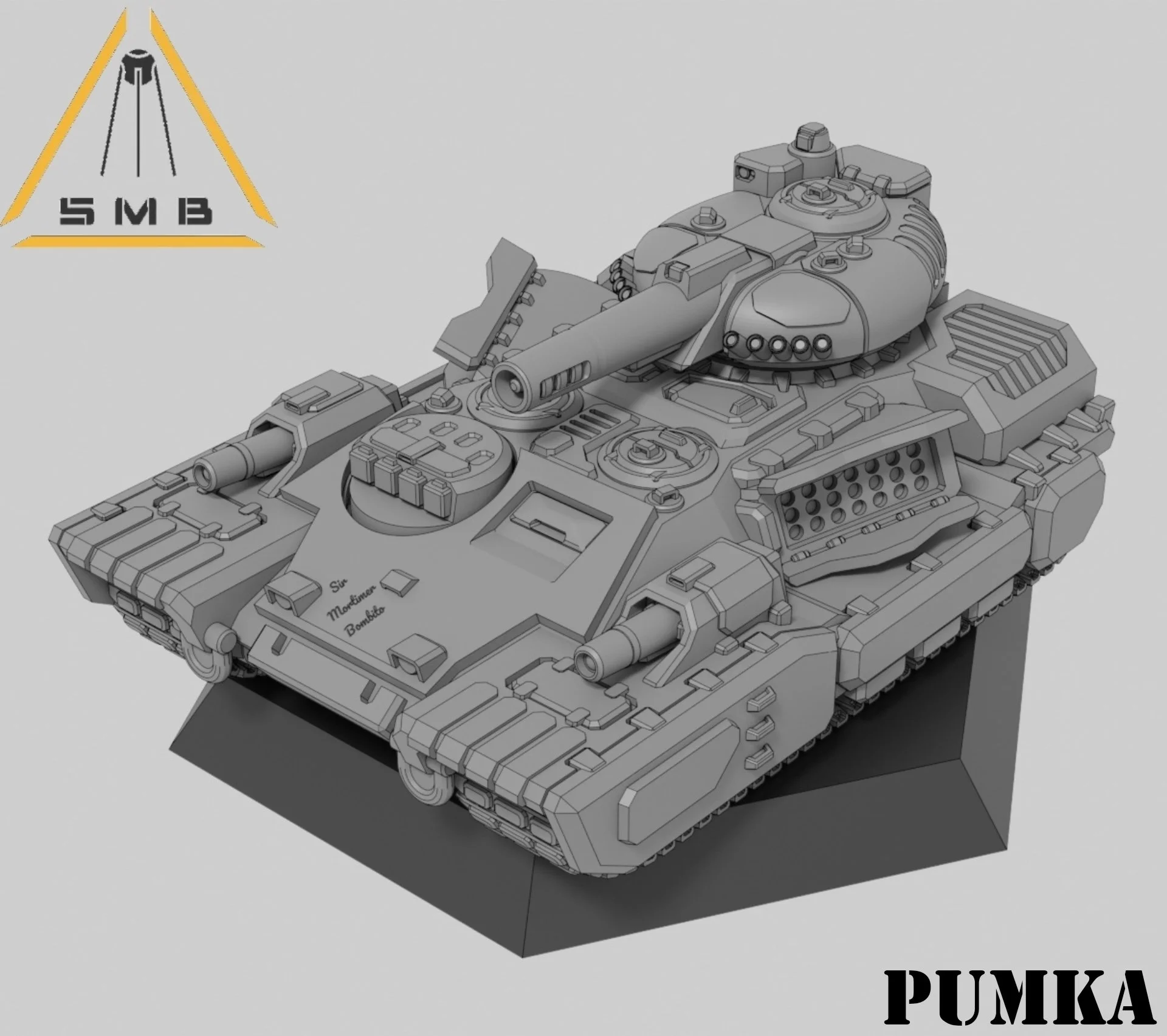 Pumka Sir Mortimer 6mm Scale Tank 2x