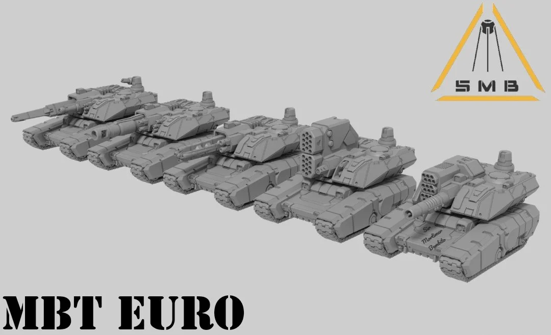 MBT Euro Sir Mortimer 6mm Scale Tank 2x