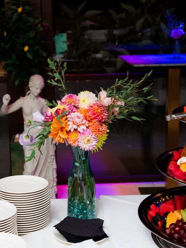 Another tall arrangement from the same August 2024 wedding...