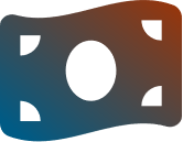 Abstract digital background with dark blue and orange gradient colors