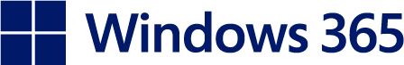 Windows 365 logo with a blue window icon and the text 'Windows 365' in blue.