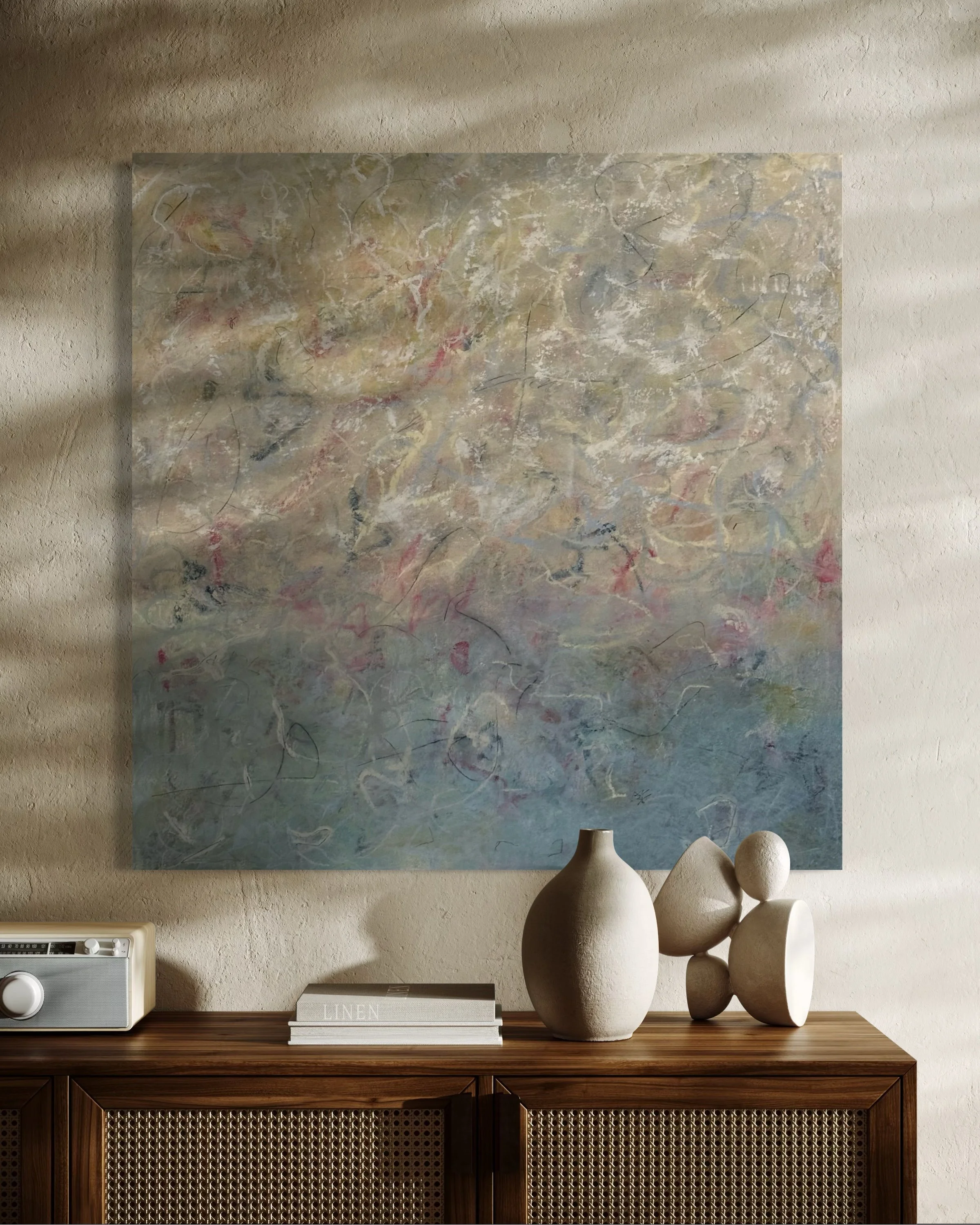 RENEWAL, Oil and CWM, 36 x 36 in.
