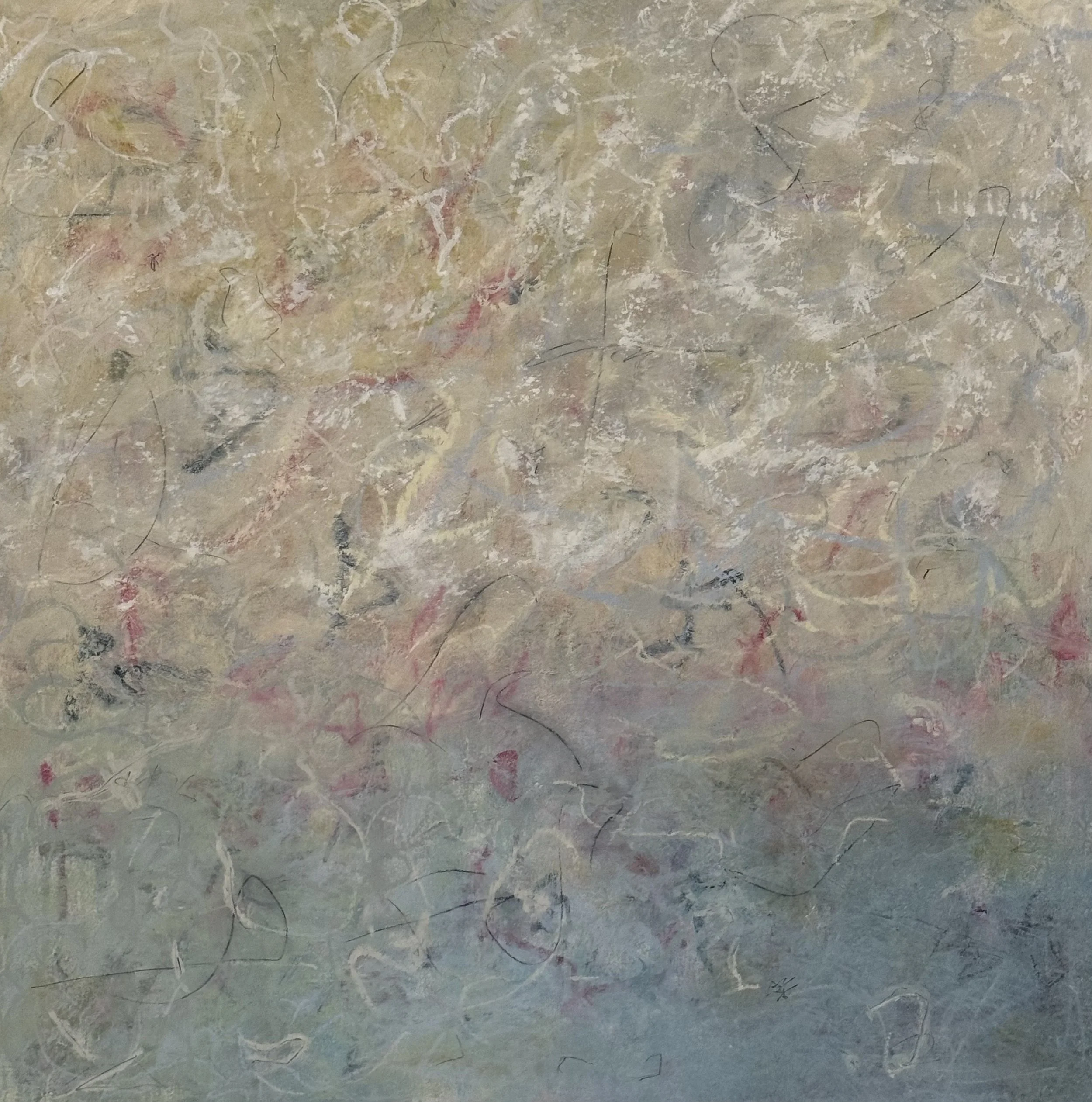 RENEWAL, Oil and CWM, 36 x 36 in.