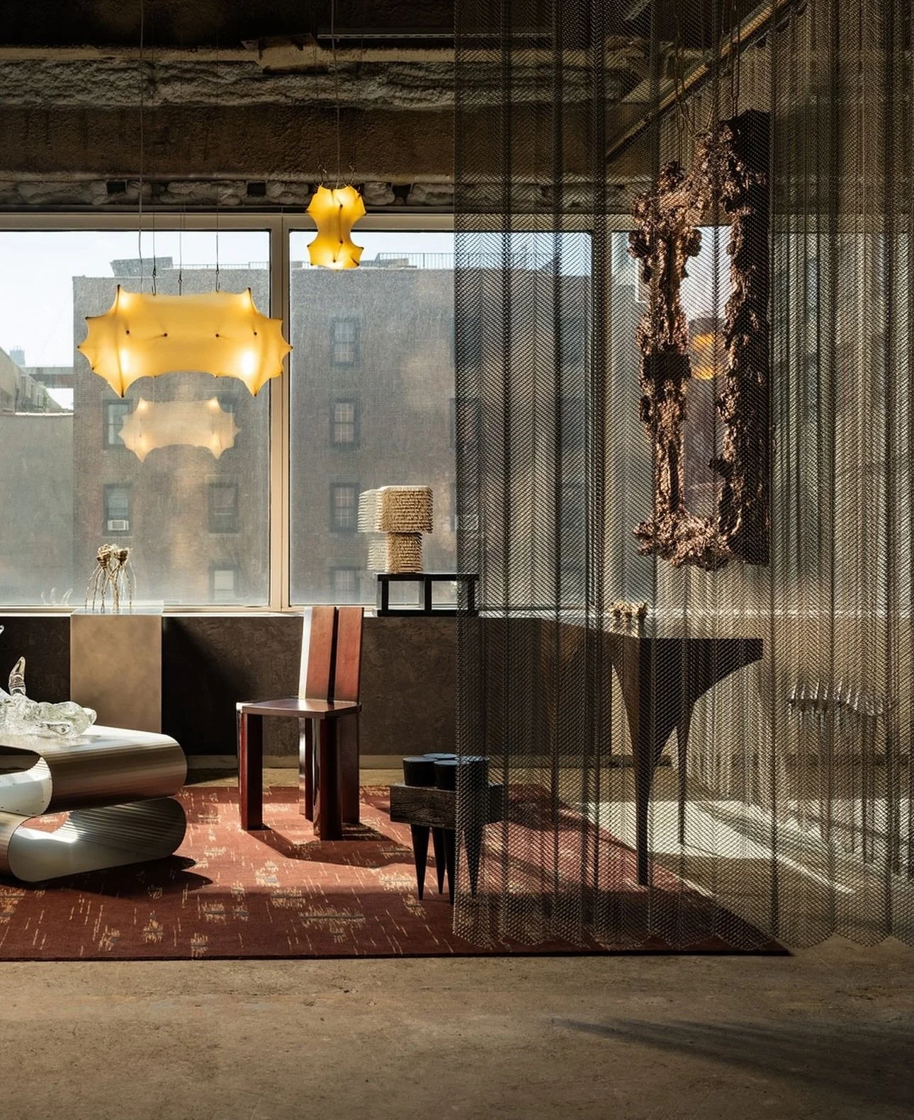 &ldquo;I came face to face with chainmail again last month at Collectible Fair when I spotted a booth shielded by drawable curtains that belonged to Erica Sellers and Jeremy Silberberg of Studio S Il. The material became the perfect solution for a co