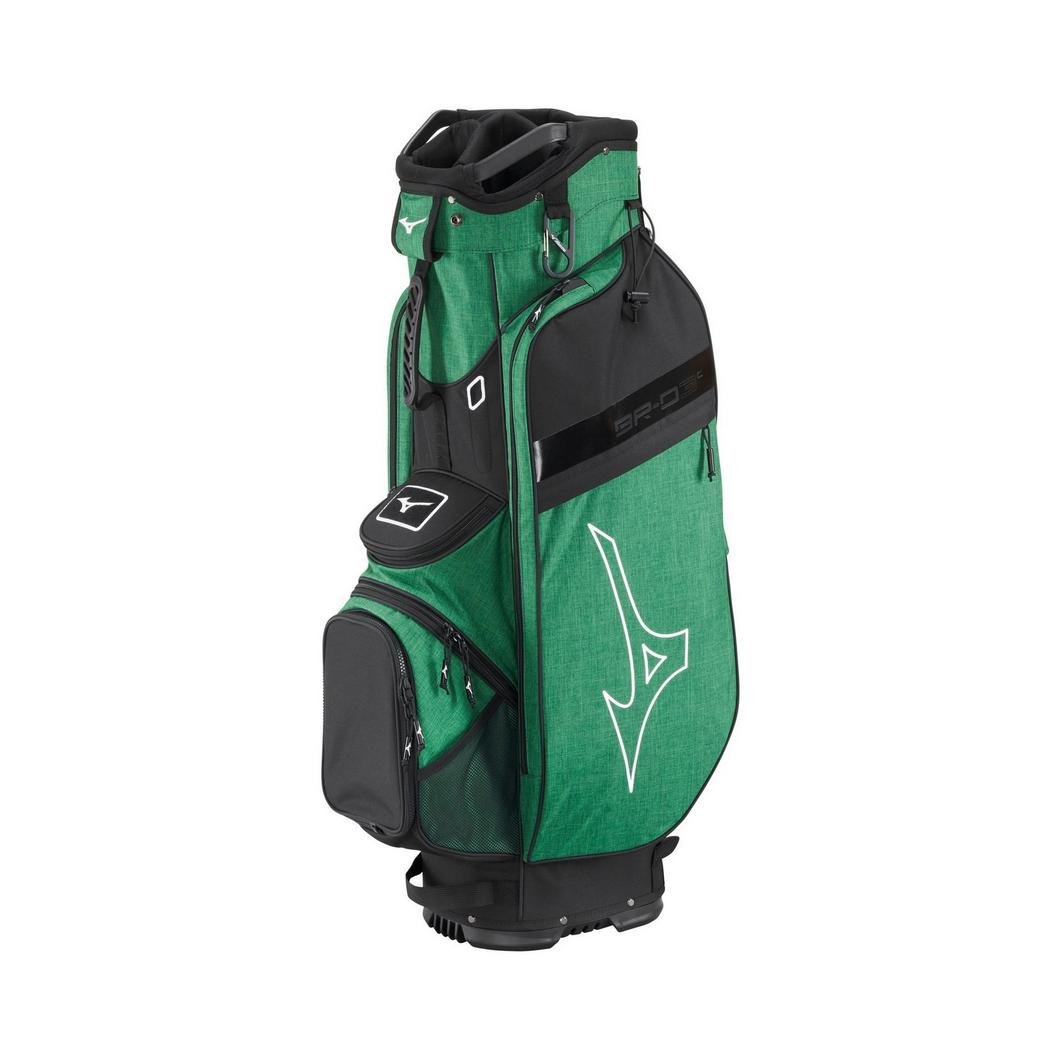 green and black cart golf bag