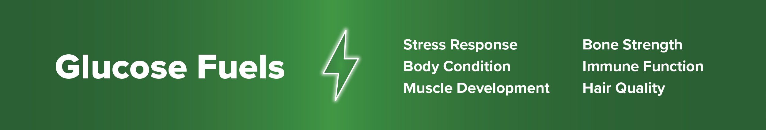 Glucose fuels animal health and performance in show animsl