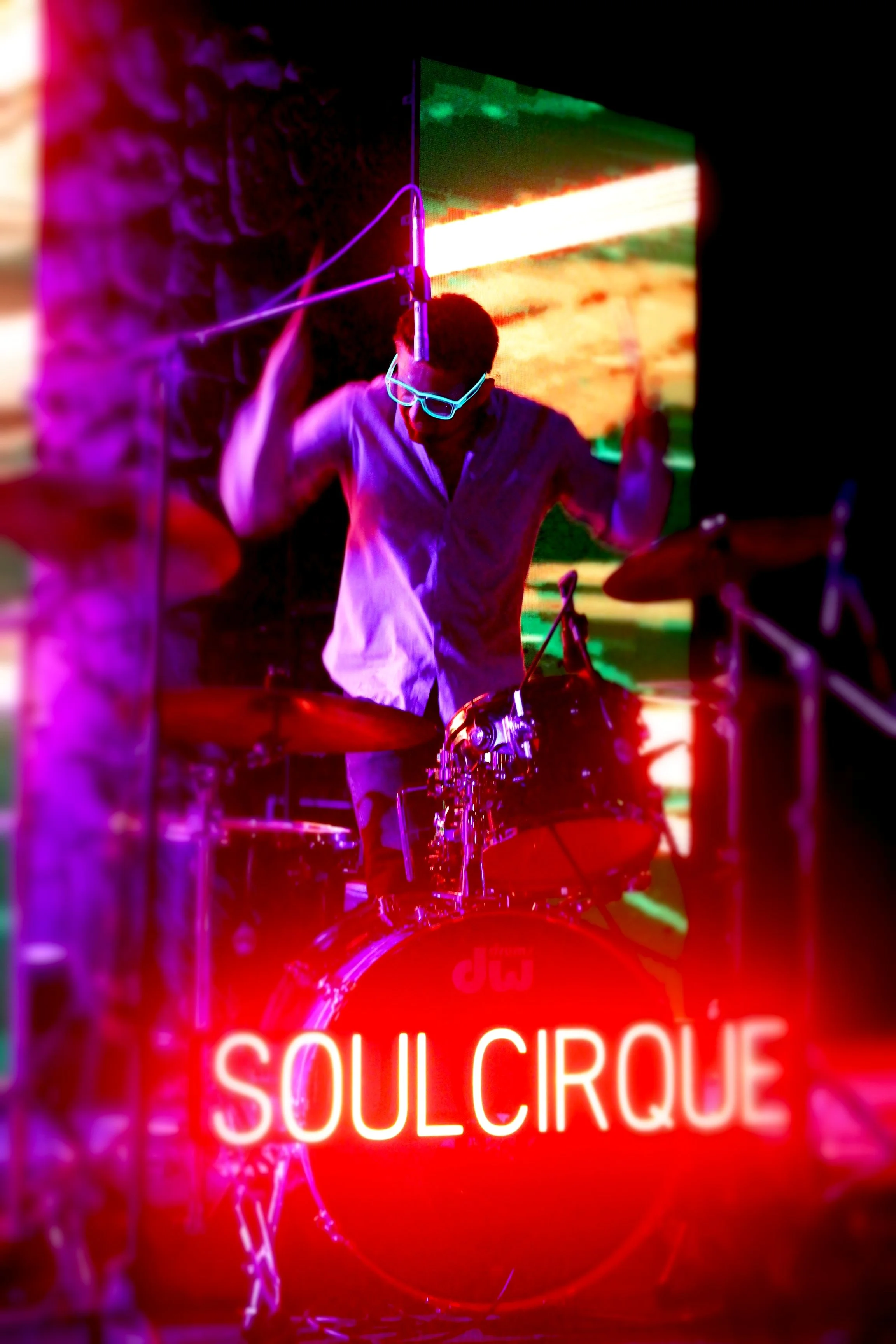  Hybrid DJ Band with Drummer rocking a corporate event in Maui Hawaii 