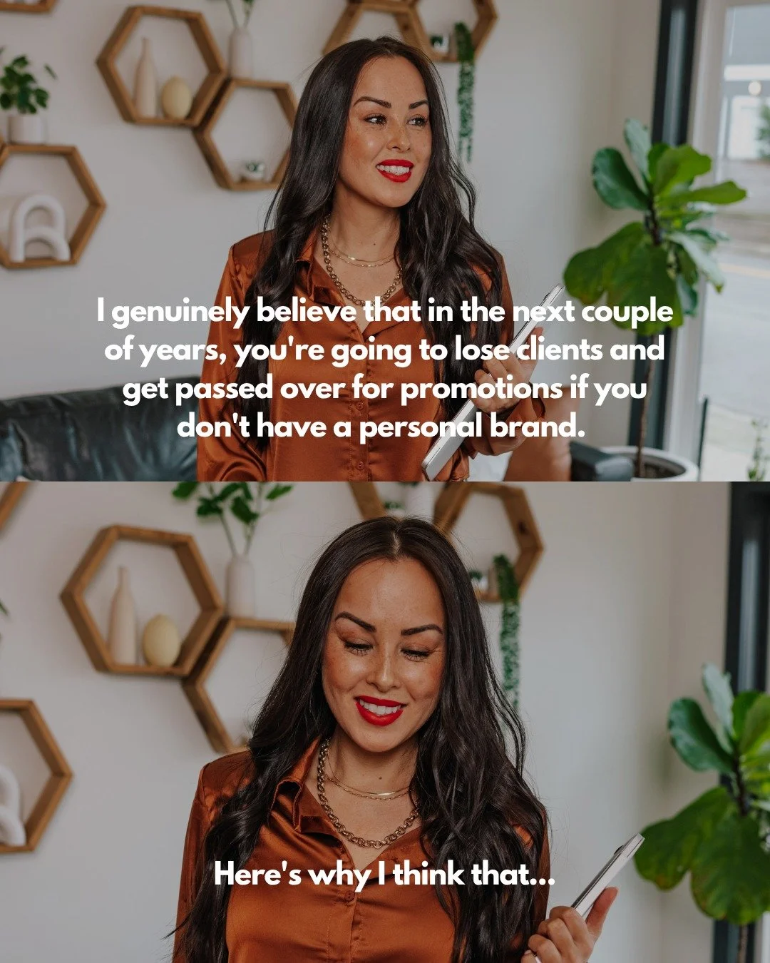I genuinely believe this...
Without a personal brand you'll fall behind.

Here's why:

People don't trust the way they used to.
We're more skeptical, more discerning, and we want to know WHO we're actually dealing with.

We wanna know how you think..