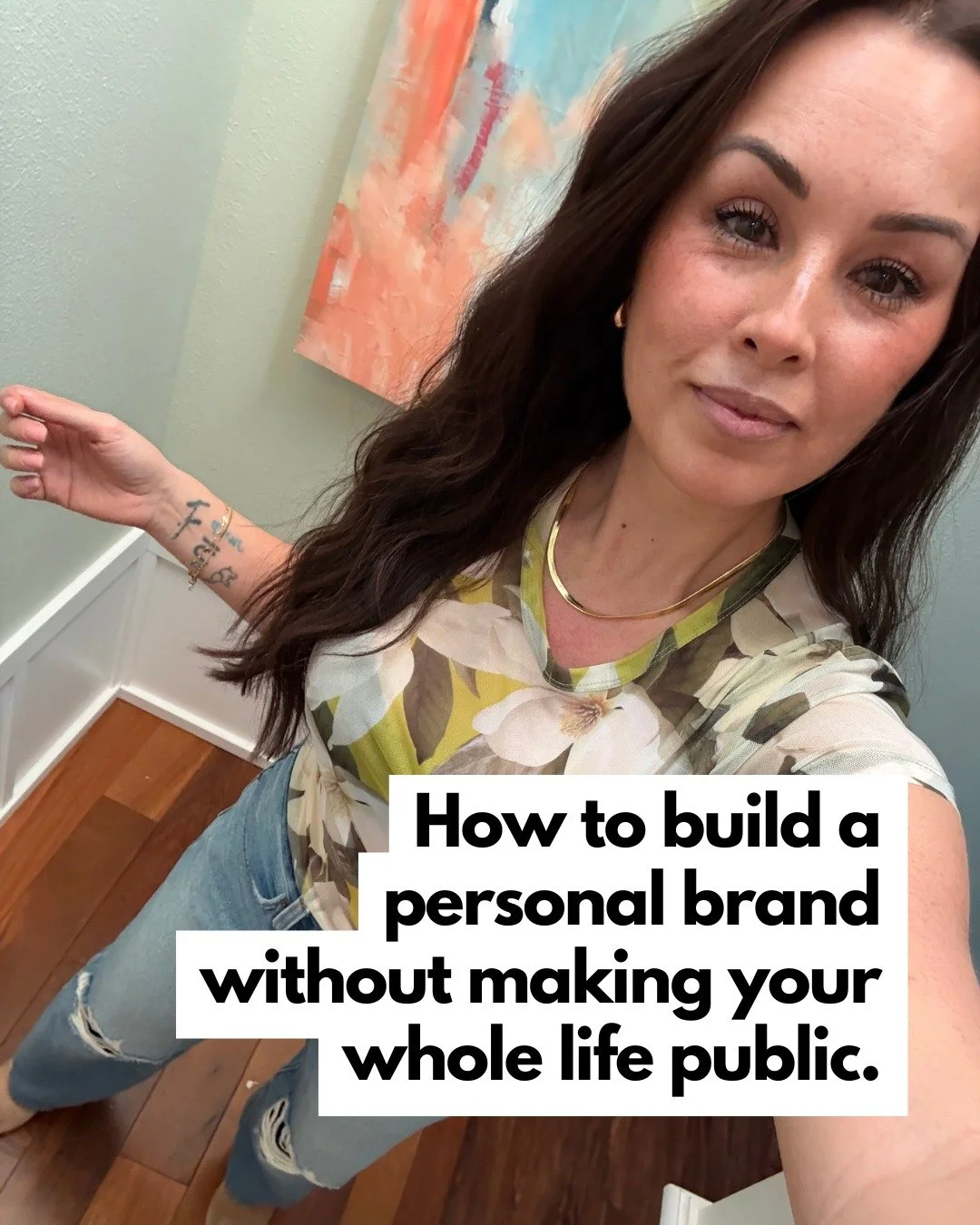 I know you're scared. I know you think it's cringy. I know you don't want your old highschool classmates seeing what you're up to. Valid. 

But the thing is, this isn't a free-for-all... this is a curated marketing plan, where you get to call the sho