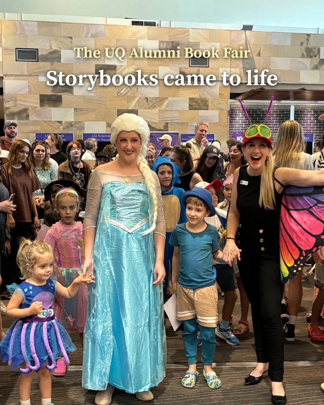 When book characters take over  @uniofqld campus&hellip; you know it&rsquo;s been a good day 📚👸🦋

It was wonderful to see so many local families come together for the @uqalumni Book Fair Community Day  and Costume Parade 📖

I even joined the fun,