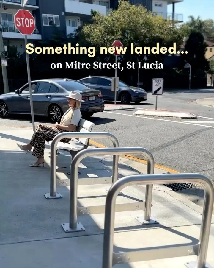 🚲🪑

Because great streets aren&rsquo;t just for passing through&hellip; they&rsquo;re for spending time in 💛

Building a better Brisbane 🙌🏼

#newinstallation #brisbanecitycouncil #brisbanecity #goodnews #stlucia