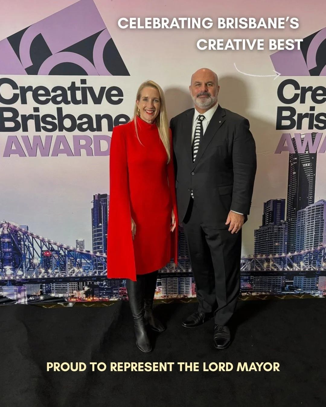 An incredible evening celebrating the very best of Brisbane&rsquo;s creative sector at the Creative Brisbane Awards ✨

Delighted to attend and represent @brisbane.lordmayor Adrian Schrinner, recognising the outstanding talent, collaboration and innov