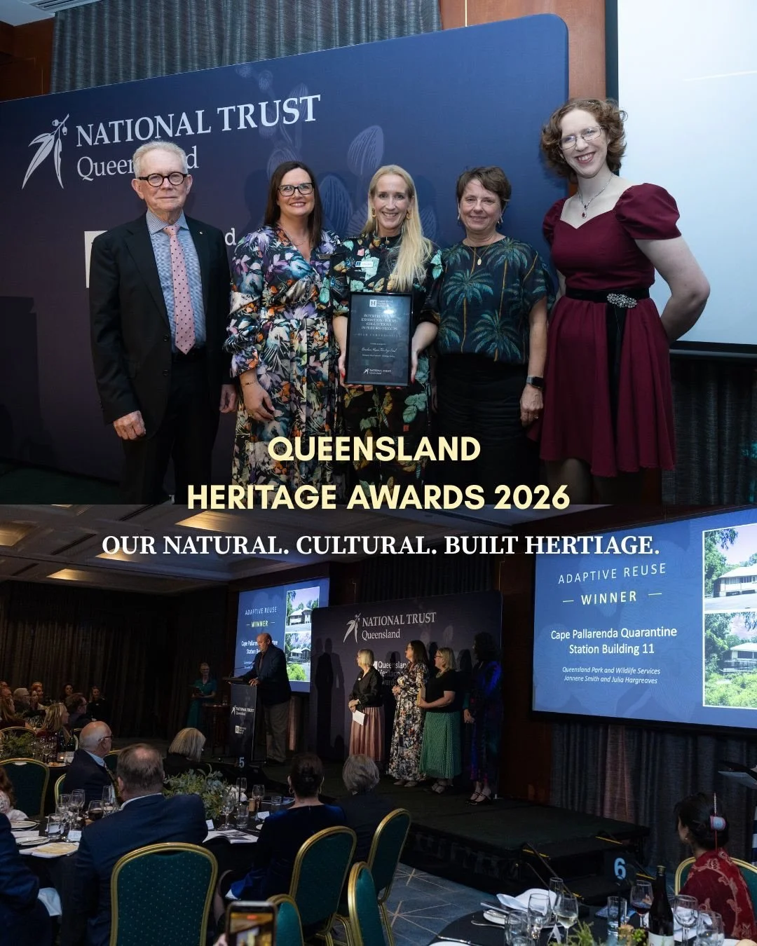 Our heritage connects us - conservation, protecting and promotion of Queensland 💛

The 2026 Queensland Heritage Awards @nationaltrustqld celebrate the people and projects working to preserve the places and stories that define our communities 🏛️✨

B