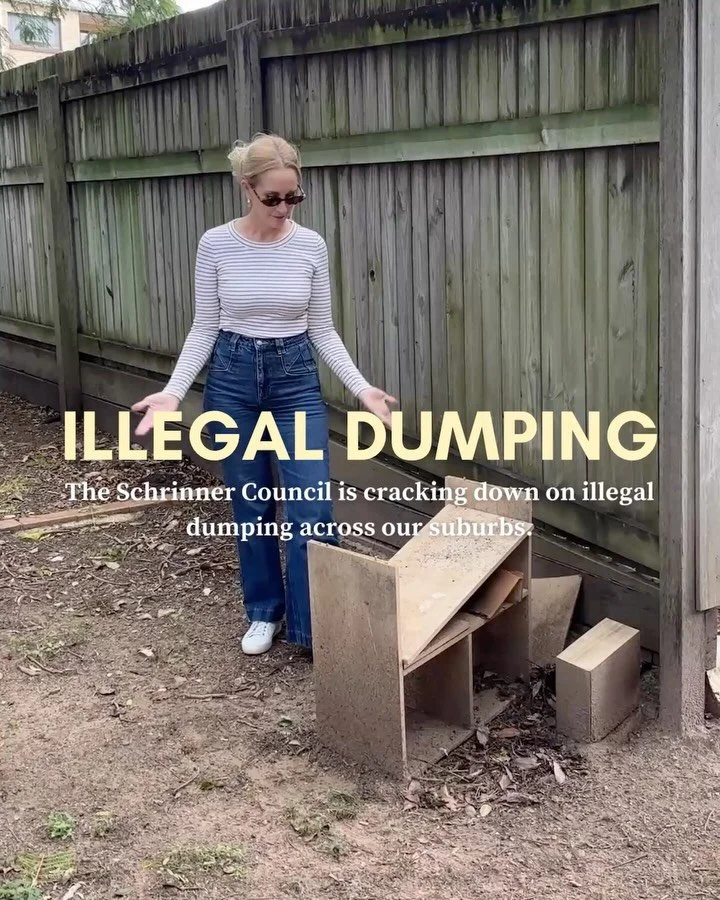 🎵 Caught you red handed&hellip;dumping furniture on the roadside!

The Schrinner Council is cracking down on illegal dumping, investigating reports and helping keep our suburbs clean and beautiful ✨

As part of the crackdown, 853 infringement and wa