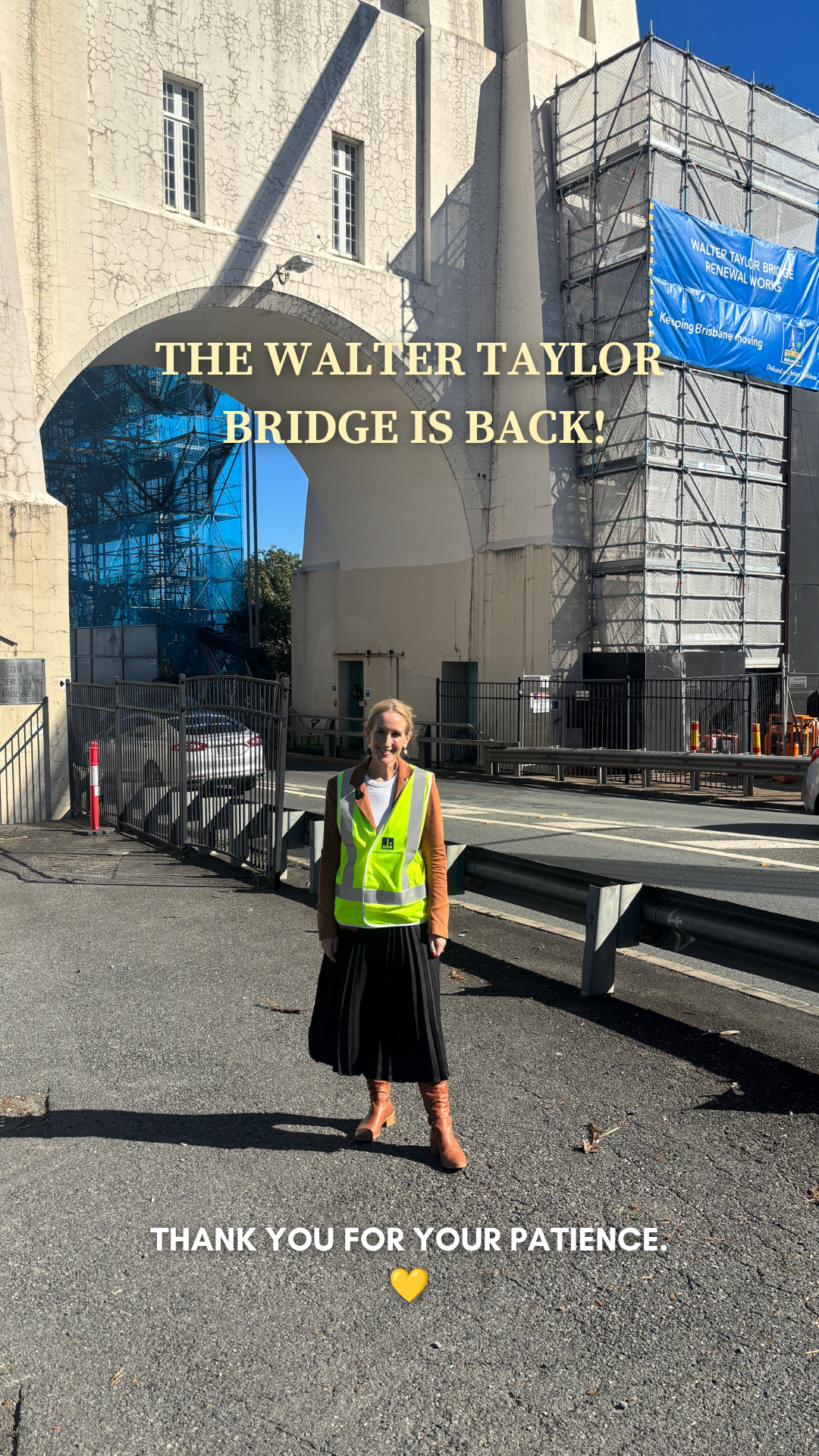 Walter Taylor Bridge is back Open!